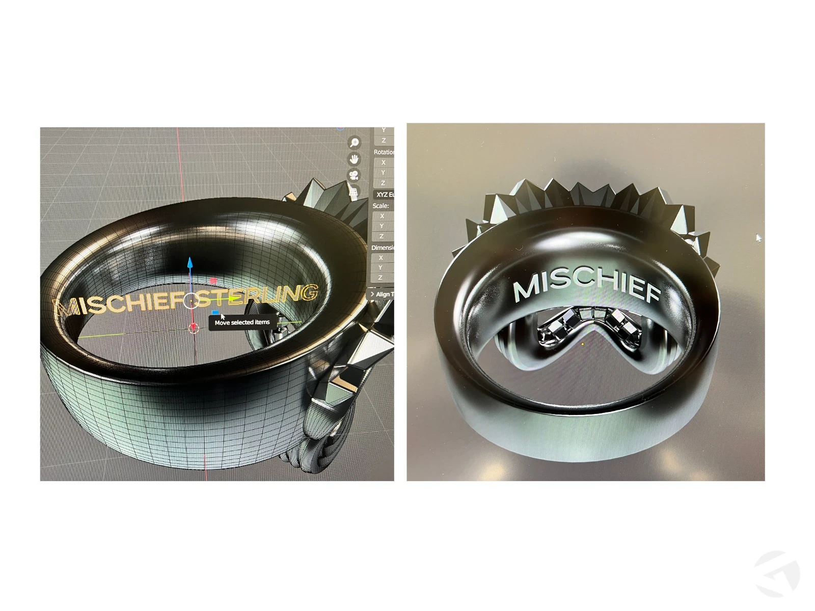 Creating text for engraving.