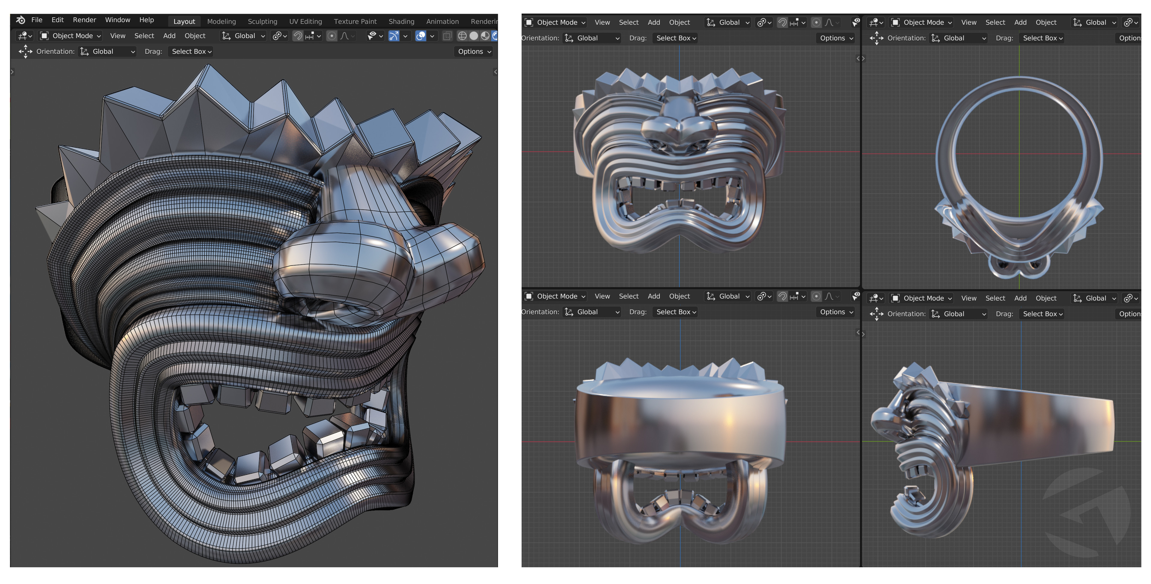 Non-Destructive curve modeling.