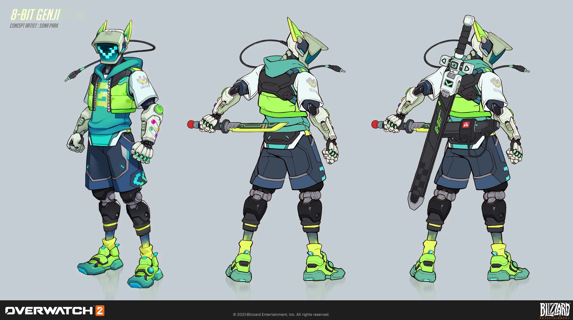 ArtStation - Overwatch2: 8-bit genji