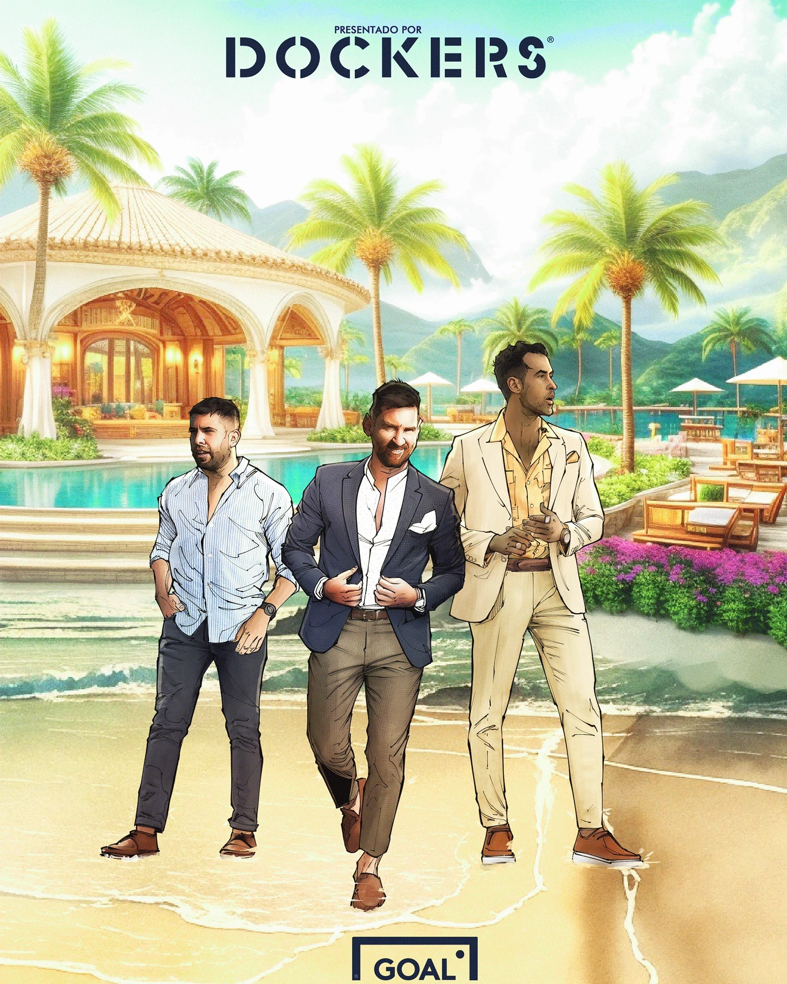 El Tridente en Miami ilustracion