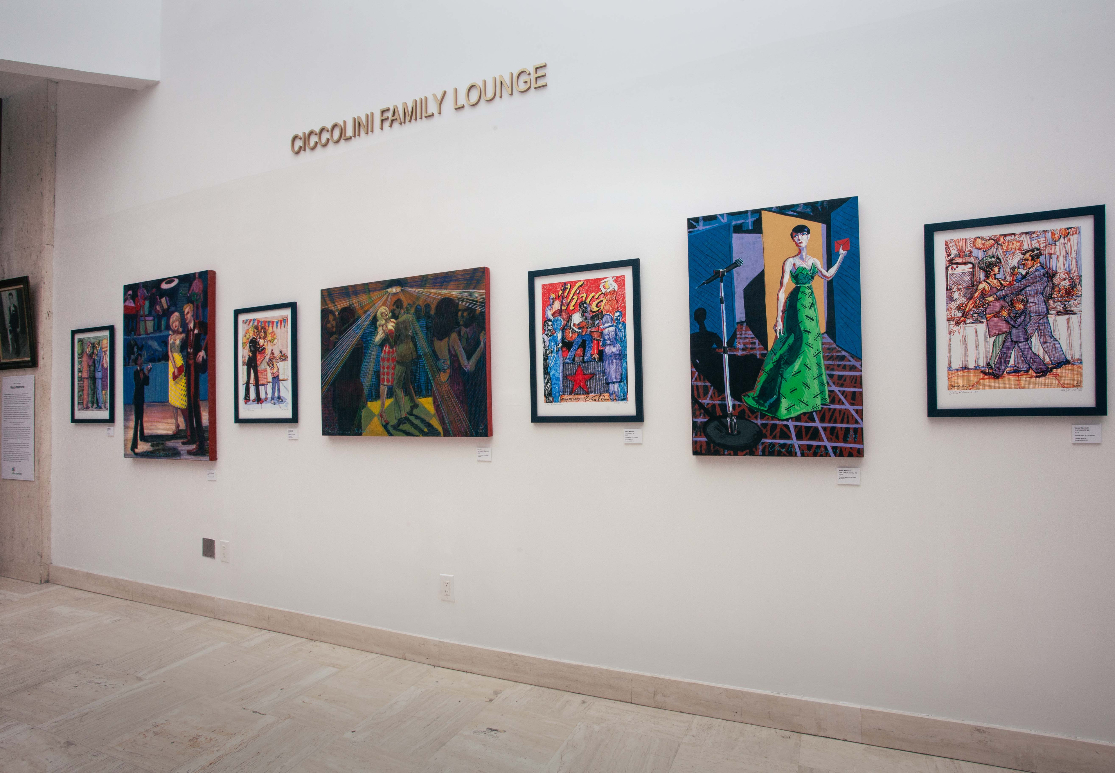 Art installation of the South wall. the Columbus Centre, Toronto, October 19th, 2025. Photos by Obi Ogbonna