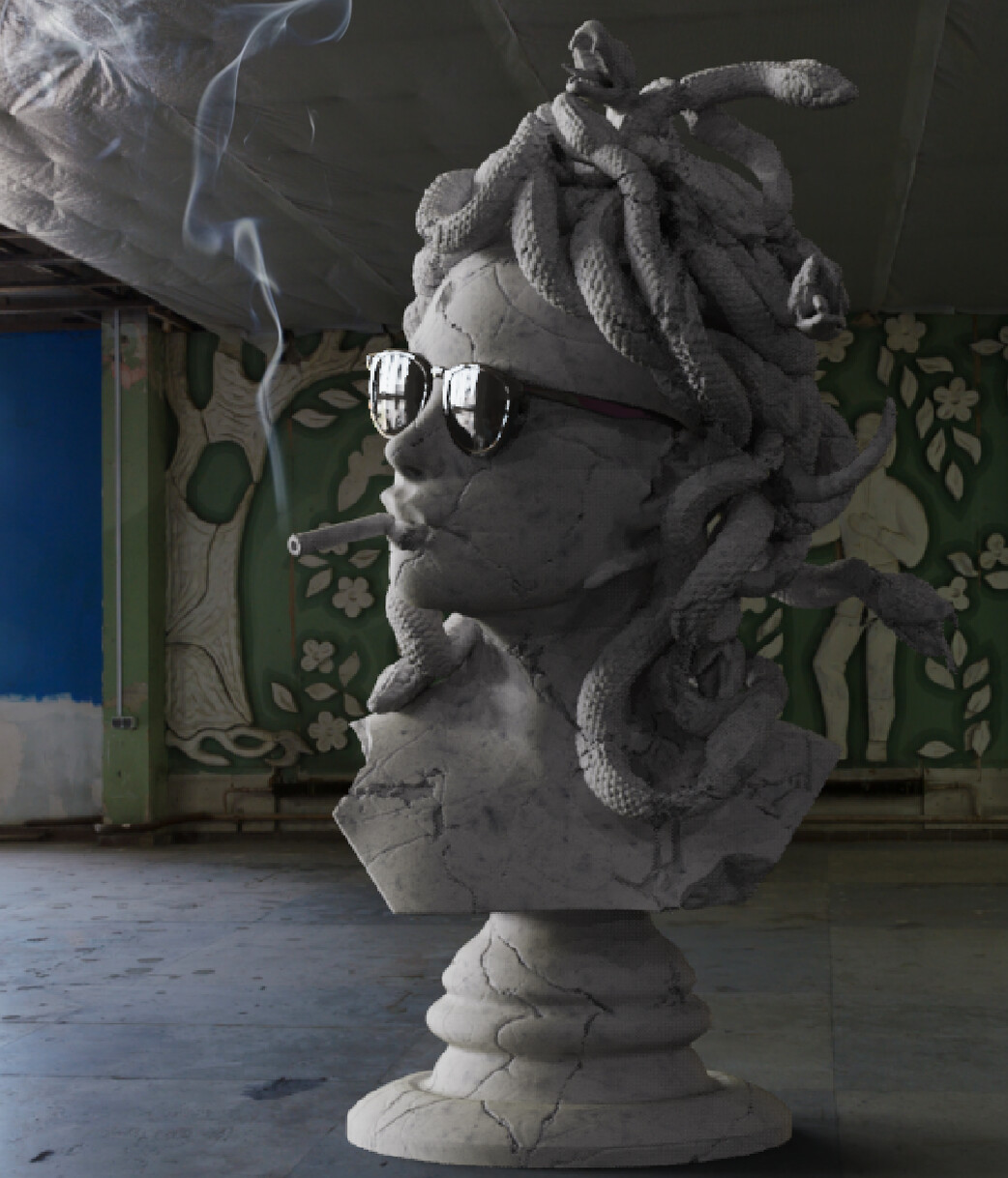 Smoking Medusa