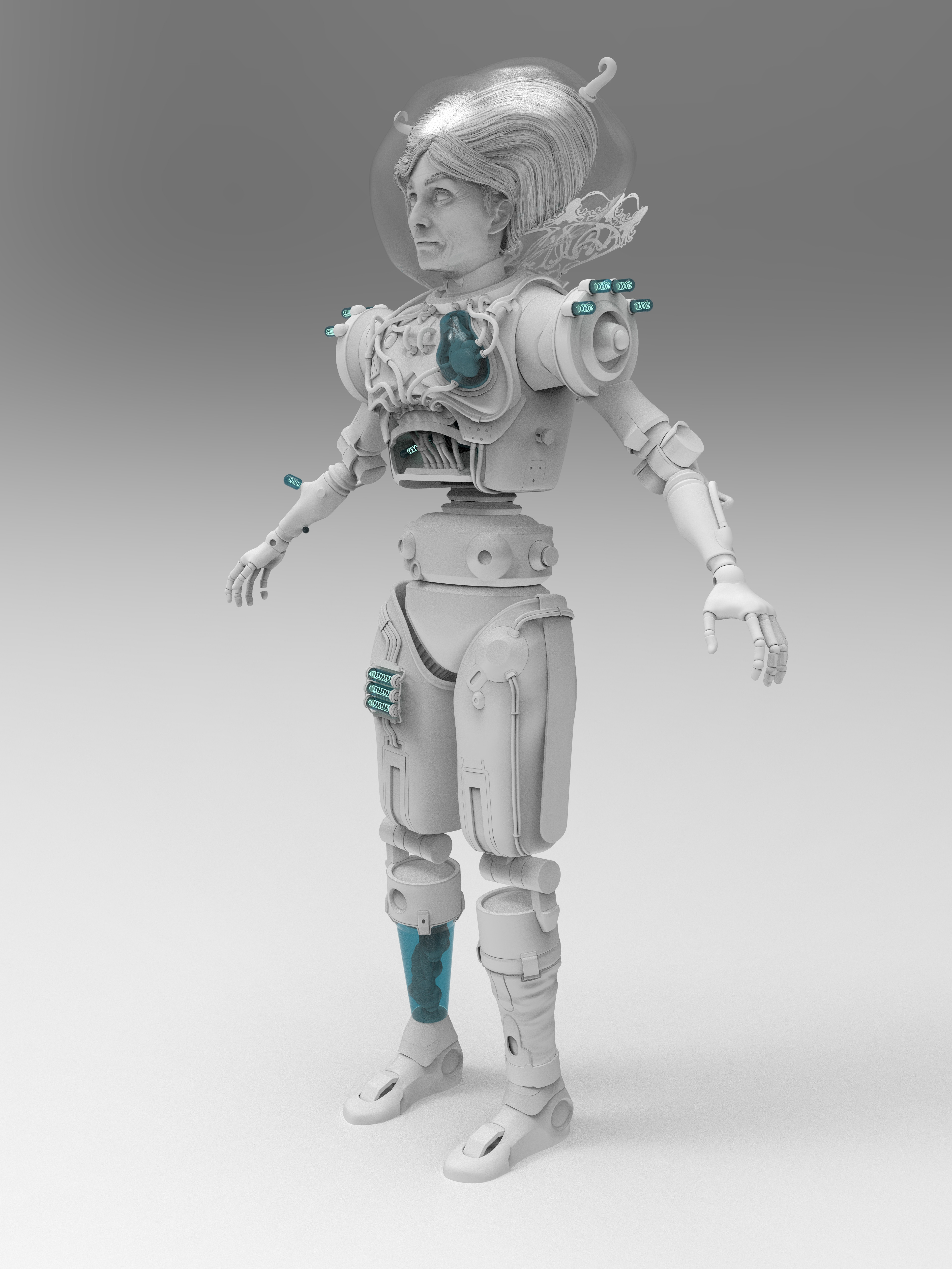 Auntie Cleo High Poly Front Left