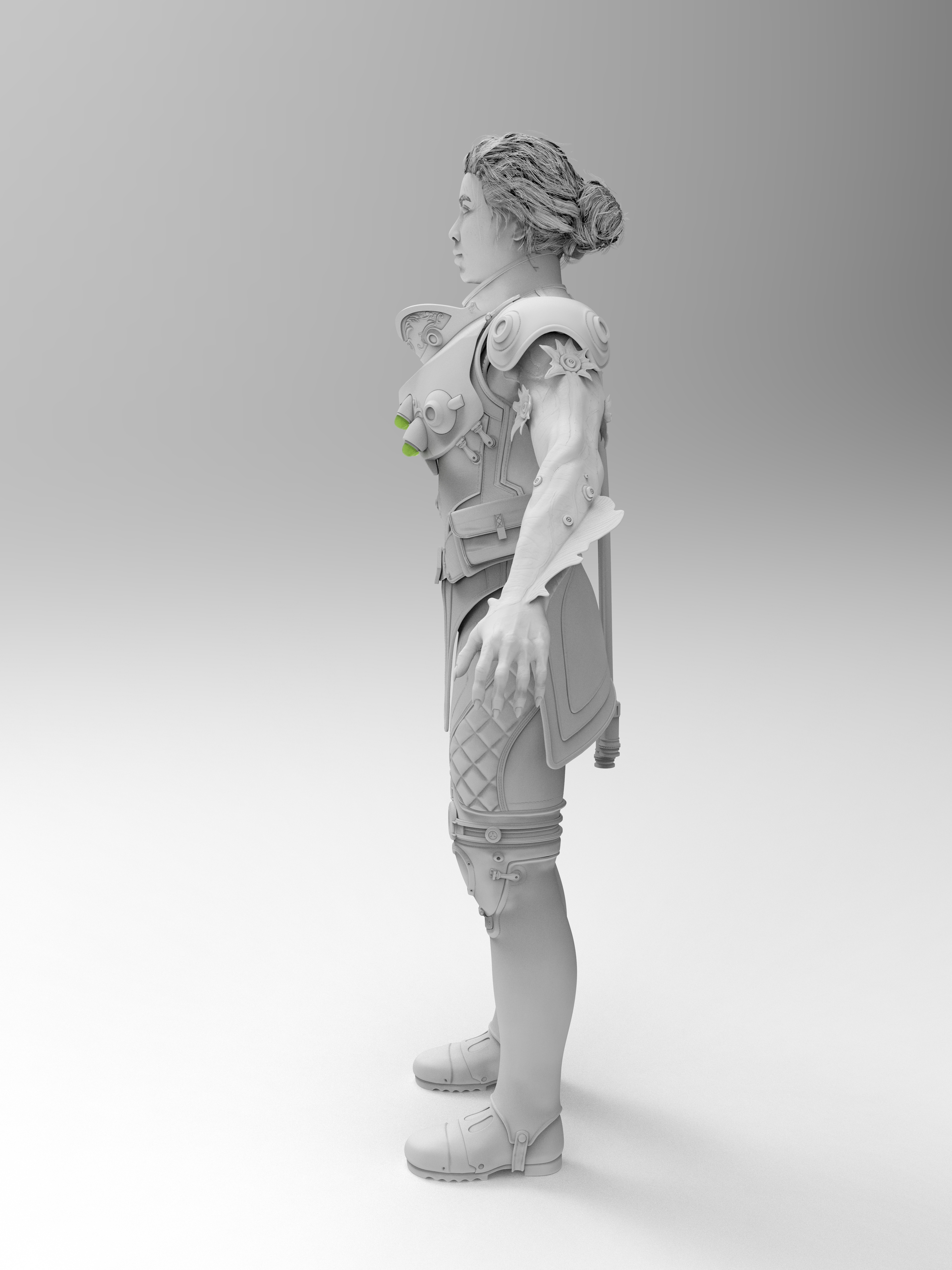 Inez High Poly Raptidon Graft Left