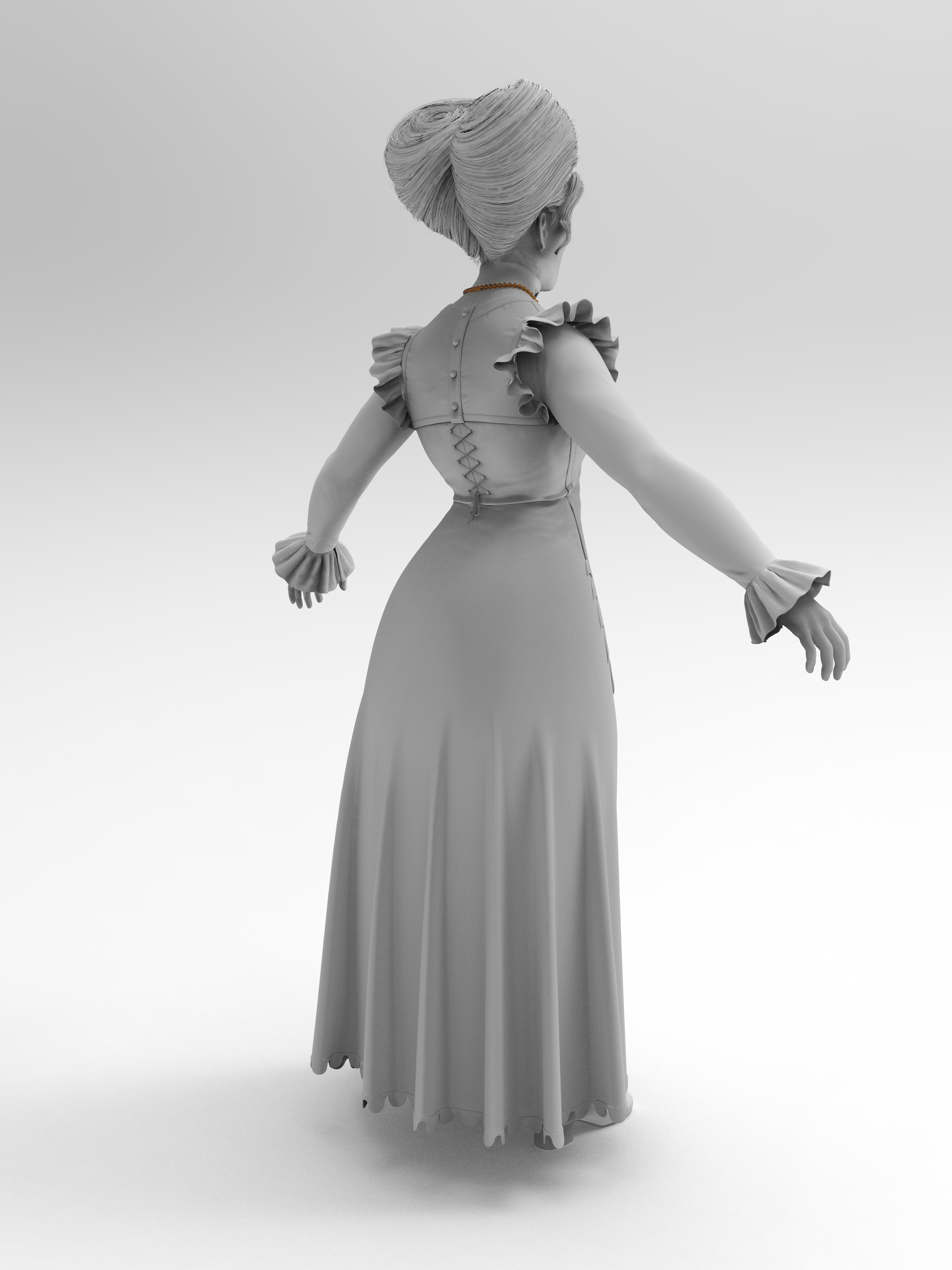 Auntie Cleo Dress Rear Right