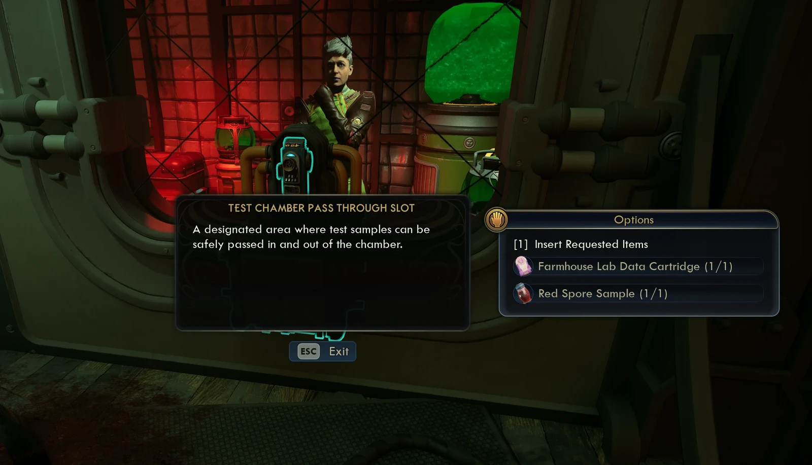 When the player is returning to hand in supplies, I created this interactable that does several things. This is where the player collects and deposits items, but if they have nothing to collect or give, the UI pop-up explains what this interactable is.