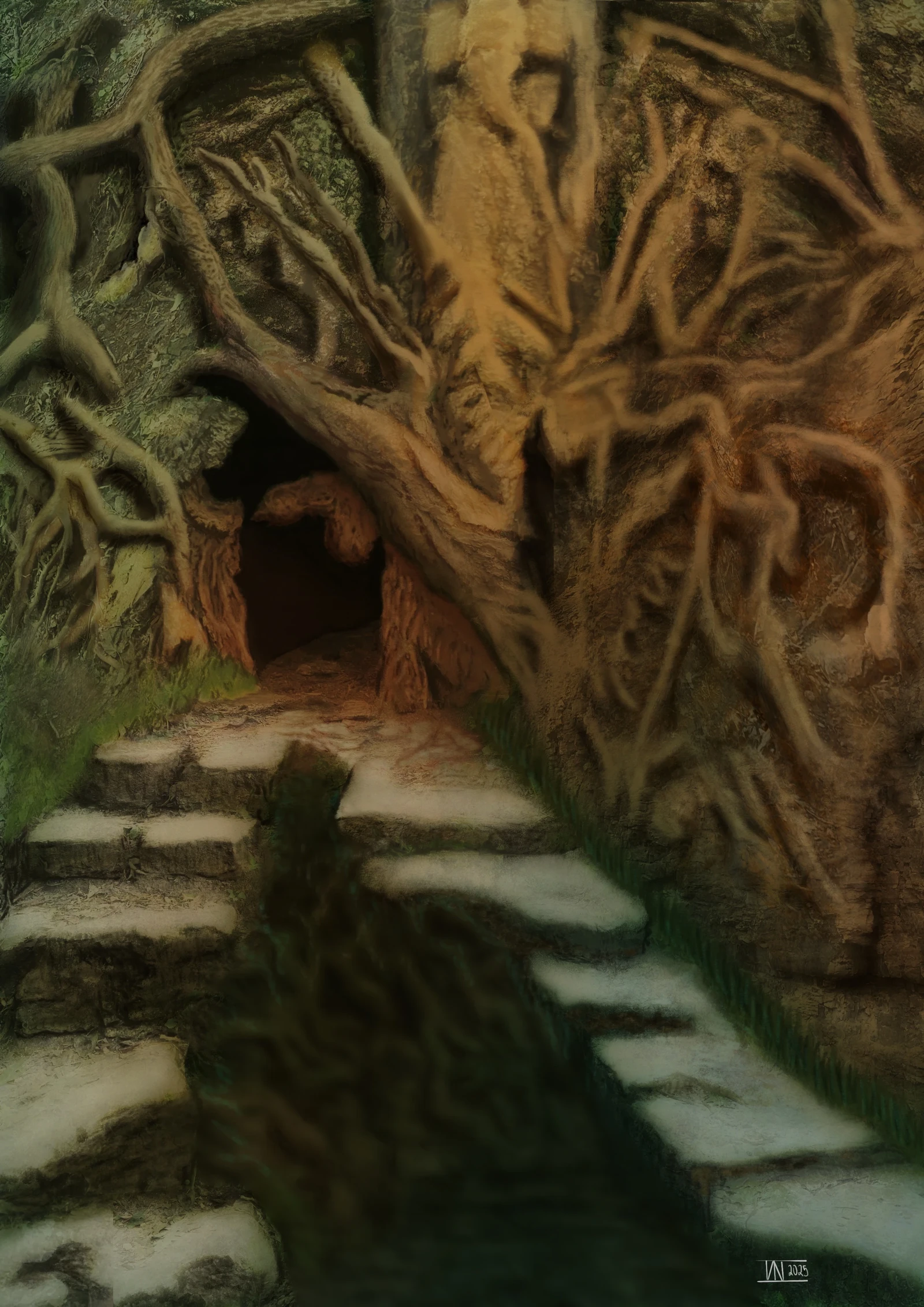 My first semi matte illustration