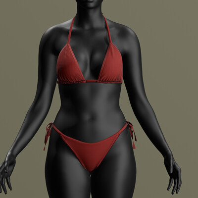 Study - Triangle Bikini (Marvelous Designer)