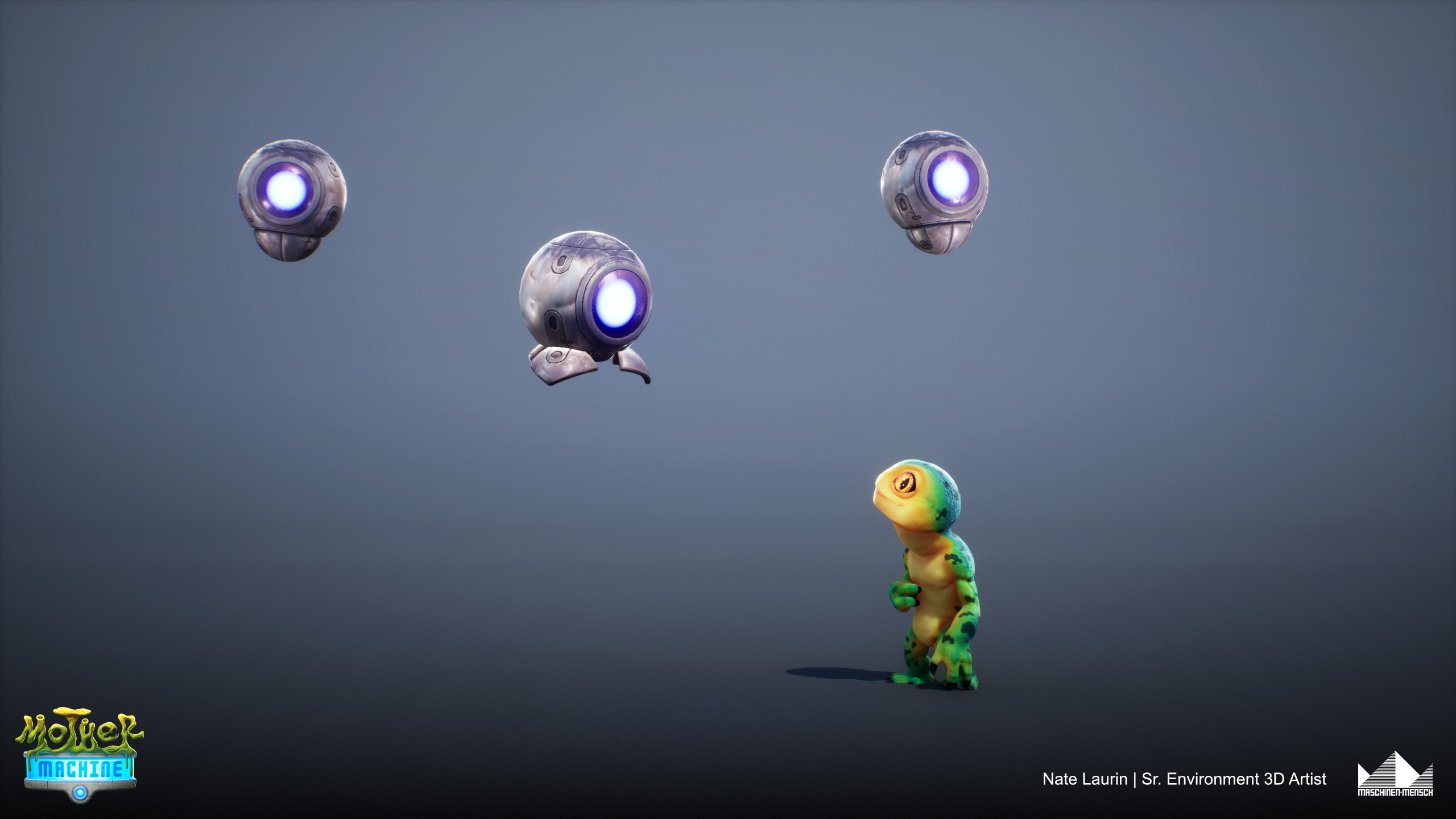 Friendly Drones help the player with their missions periodically.