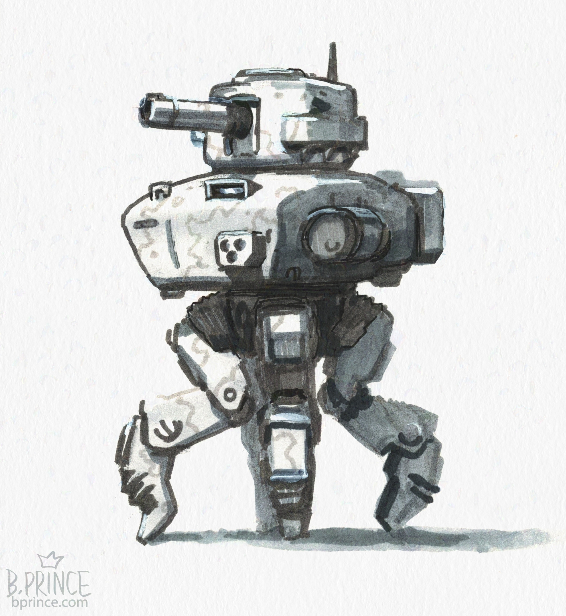 Spider Tank sketch, 2018