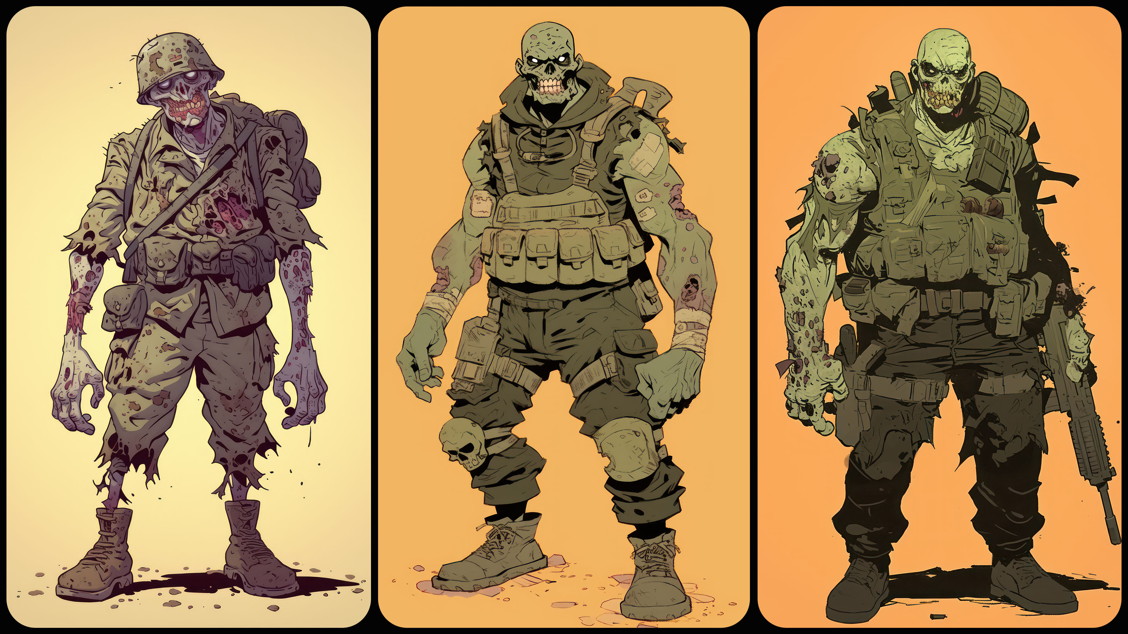 240 Zombie Soldier - Cartoon Character Reference Image Pack v.365 |4K|
https://www.artstation.com/a/50968323