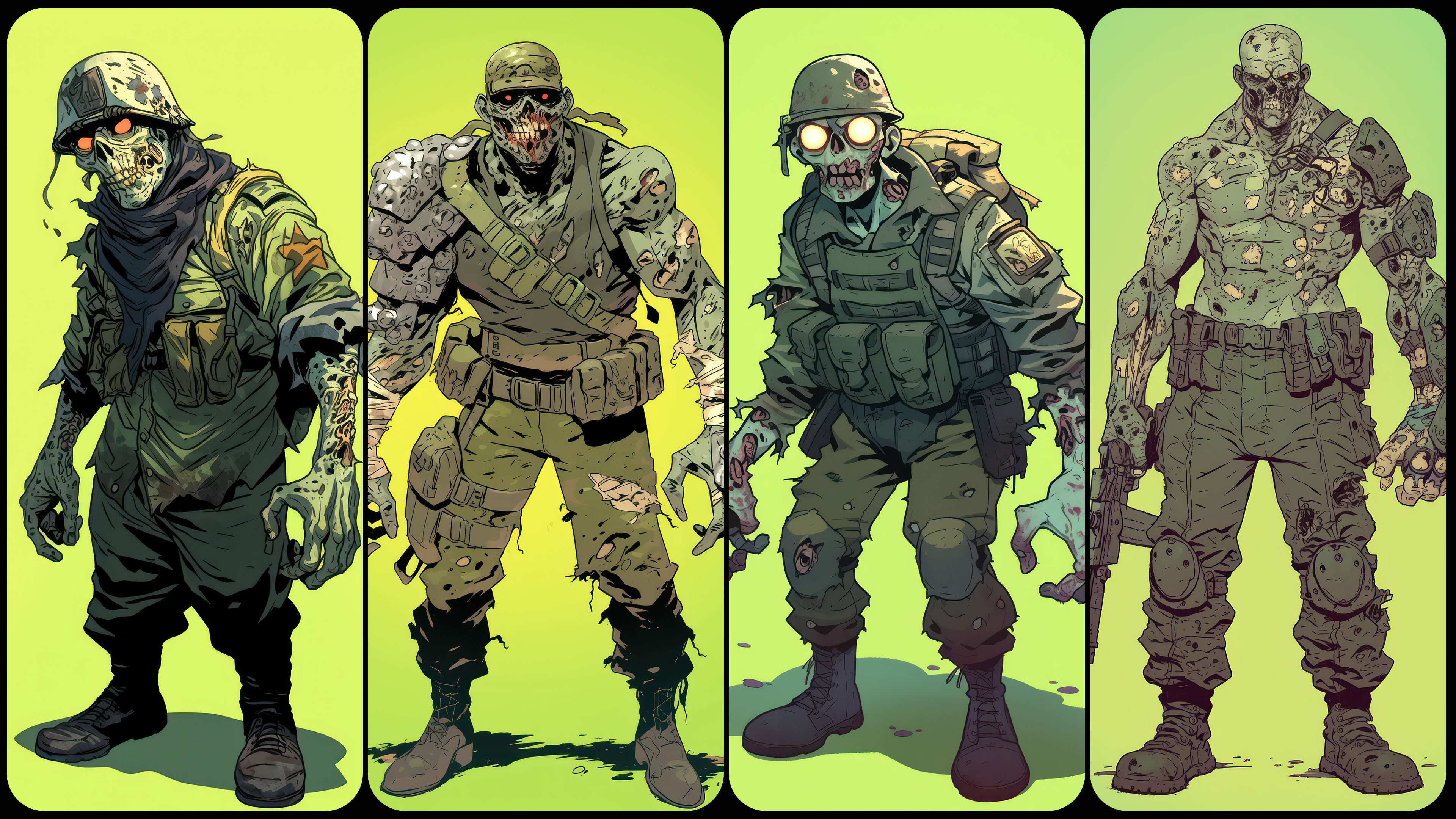 240 Zombie Soldier - Cartoon Character Reference Image Pack v.365 |4K|
https://www.artstation.com/a/50968323
