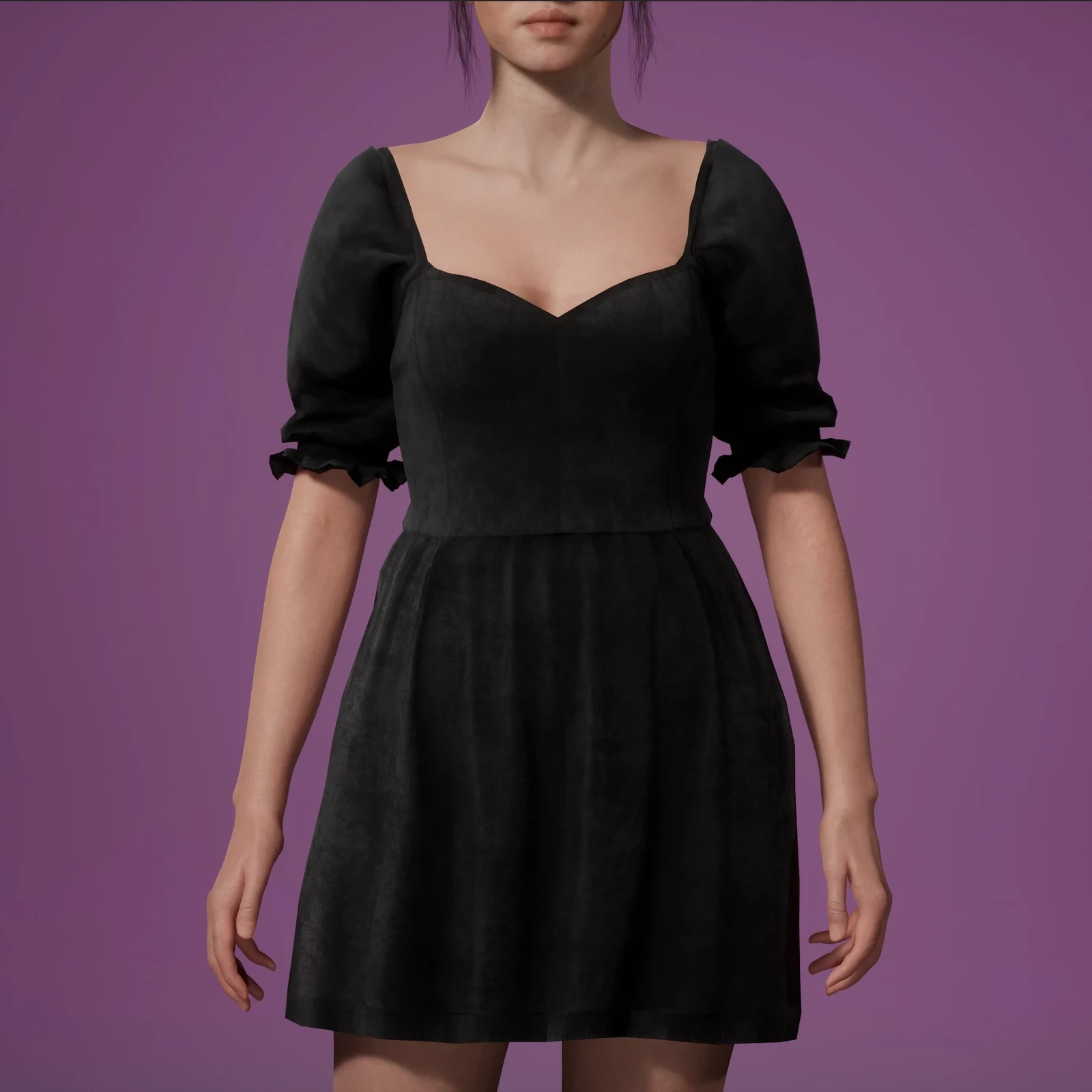 Velvet Dress inside UE 5.6 - Front