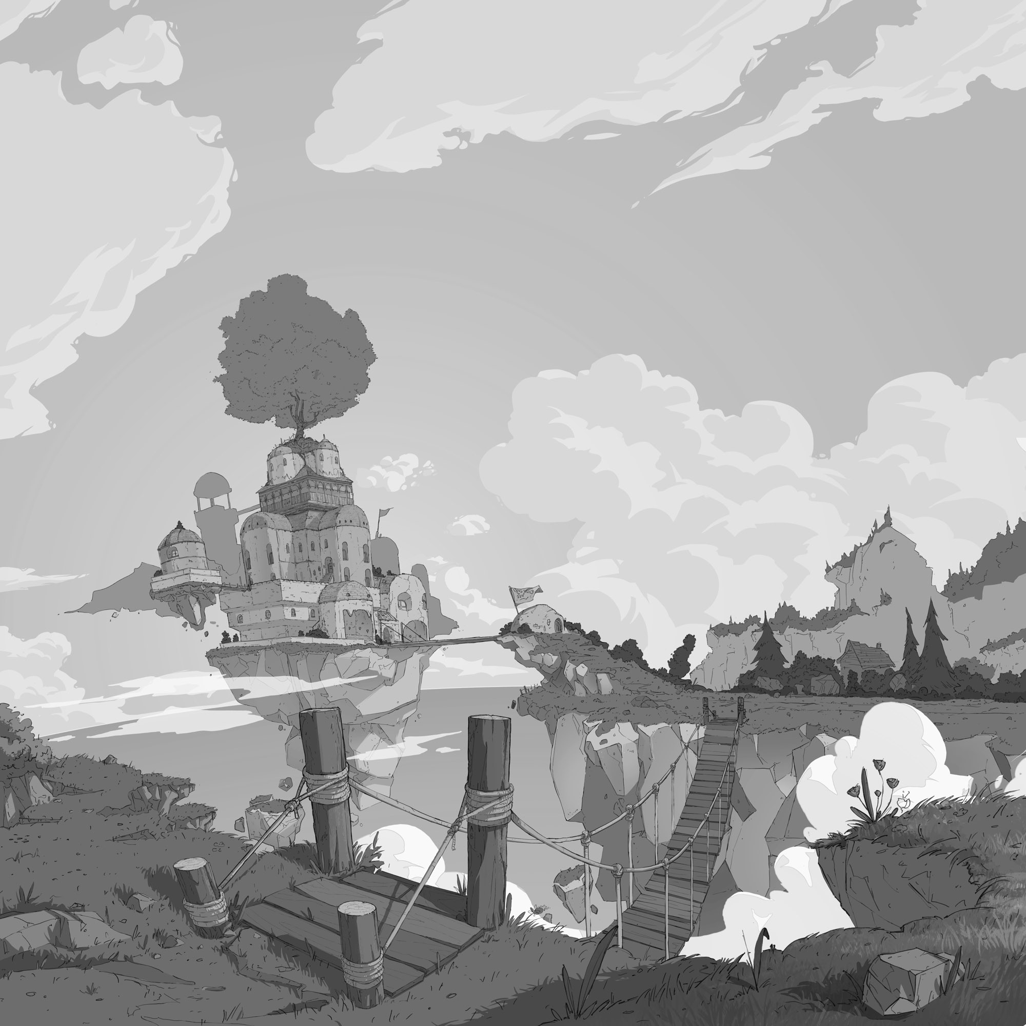 3. This weekend i took some of these old sketches, I chose cell shaded. I added colour but did not like, so I thought maybe make them all manga style B&amp; W