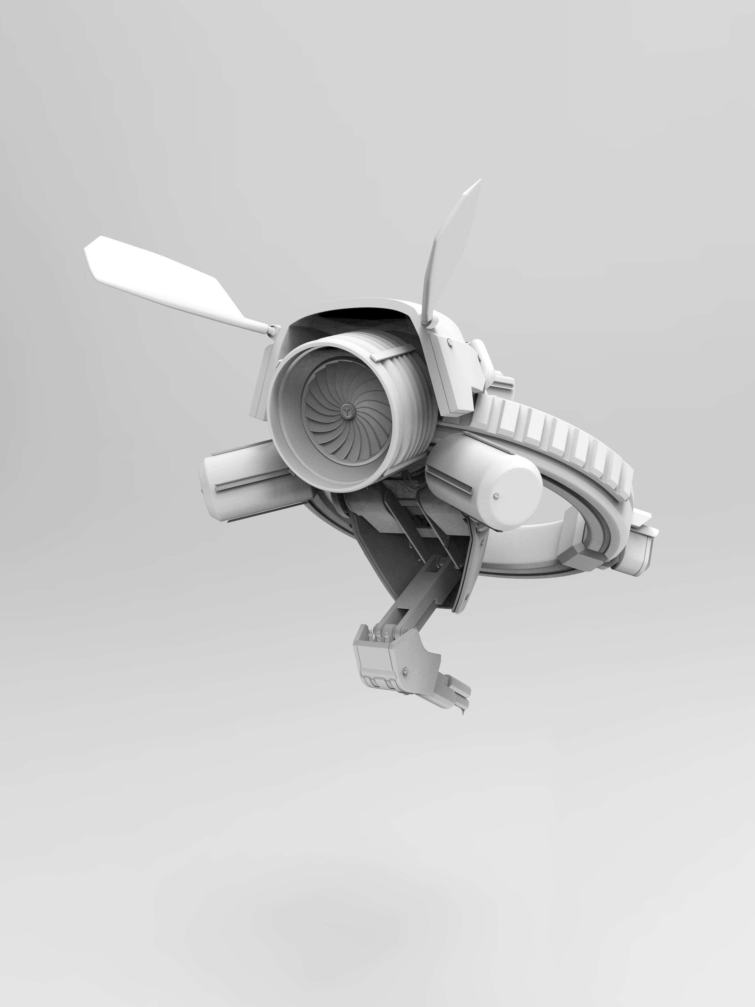 Dart Drone High Poly Rear Right