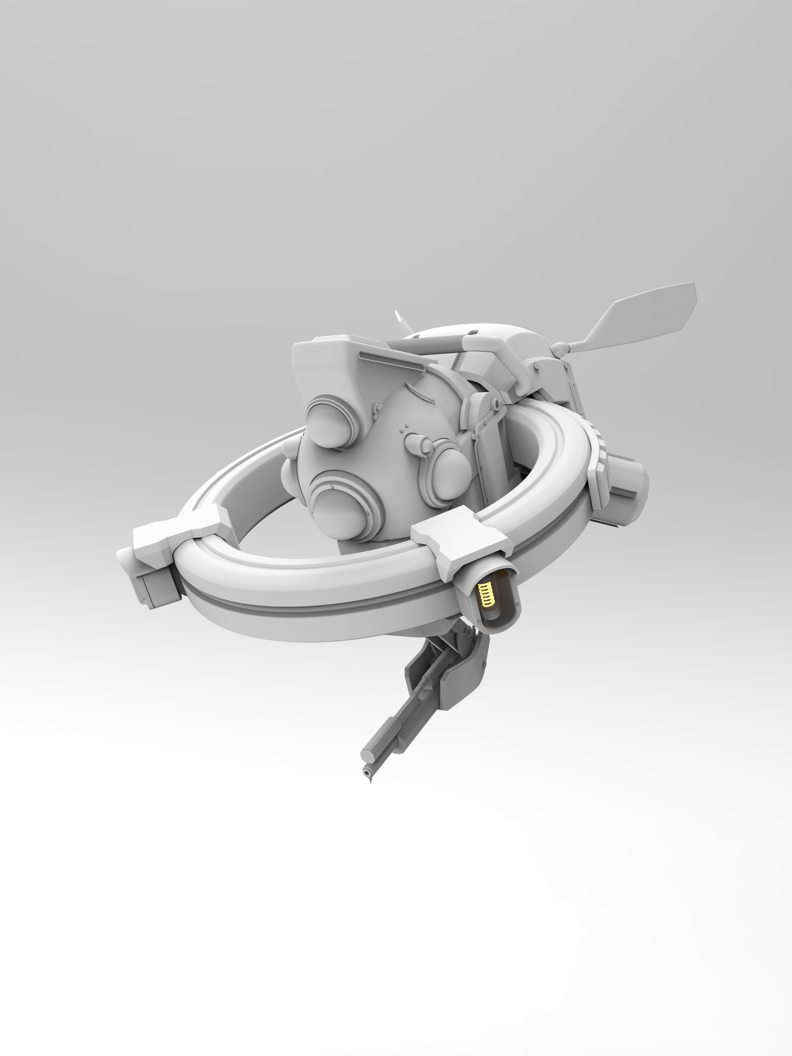 Dart Drone High Poly Front Left
