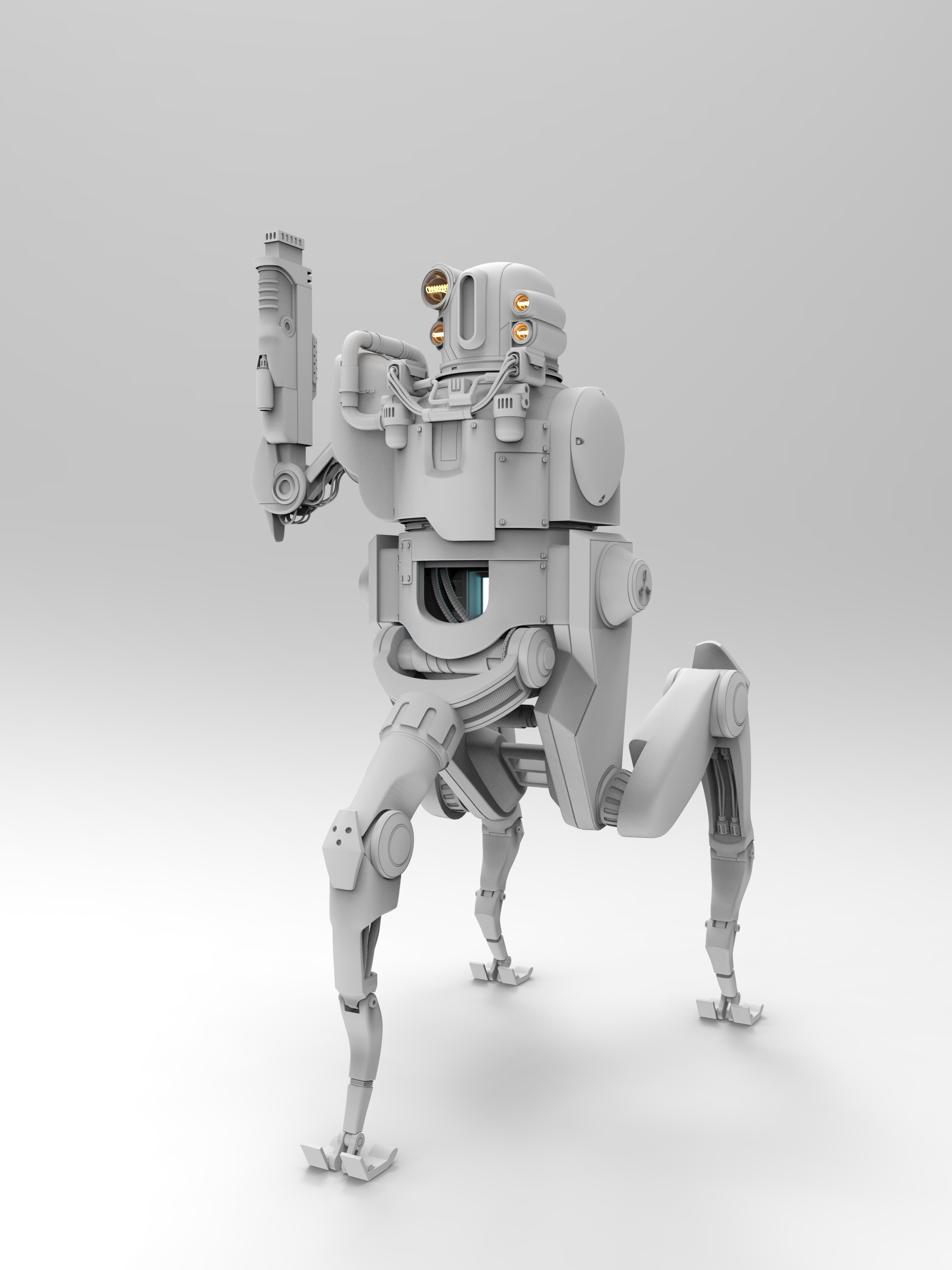 Sentry Auto-Mechanical High Poly Front Left