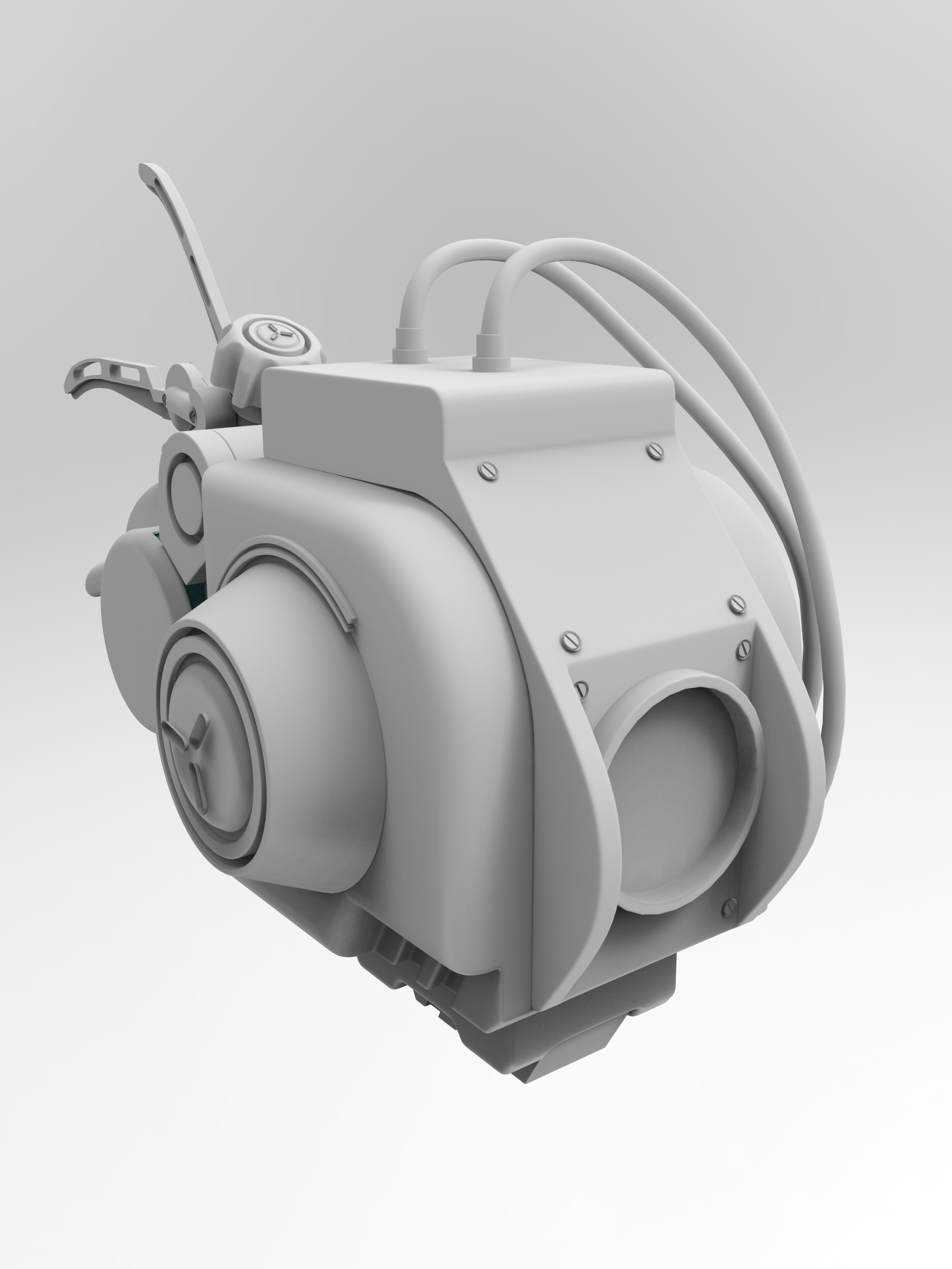 Medical Auto-Mechanical High Poly Arm Variant Rear Left
