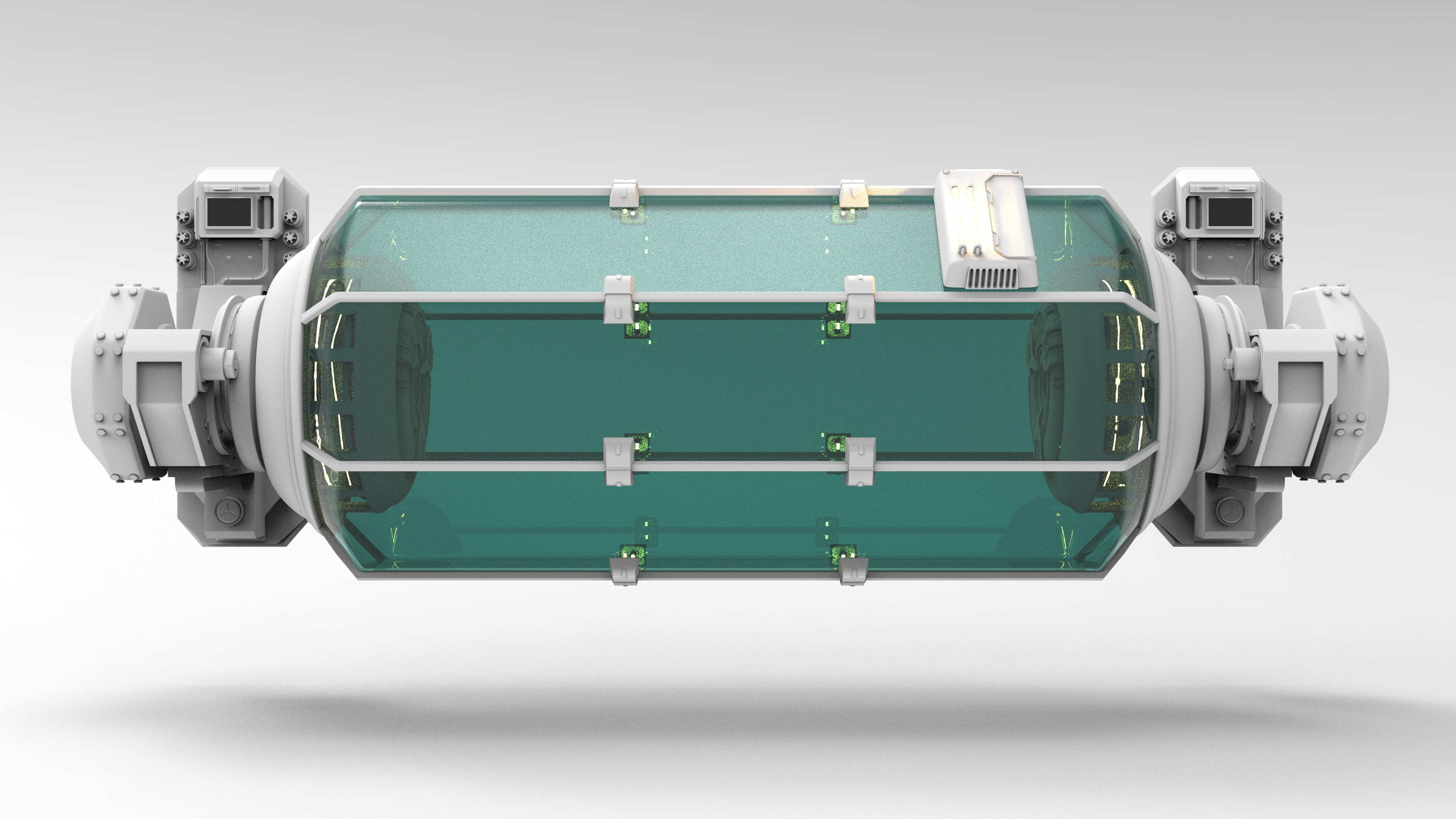 Lab Tank High Poly Front