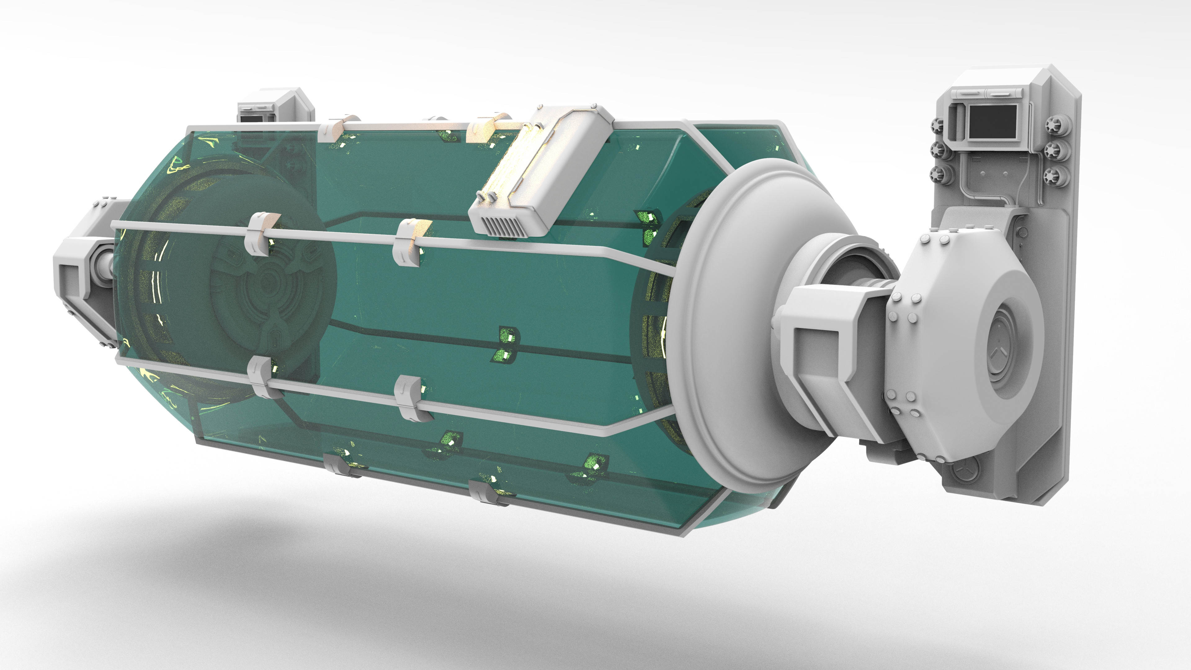 Lab Tank High Poly Front Right