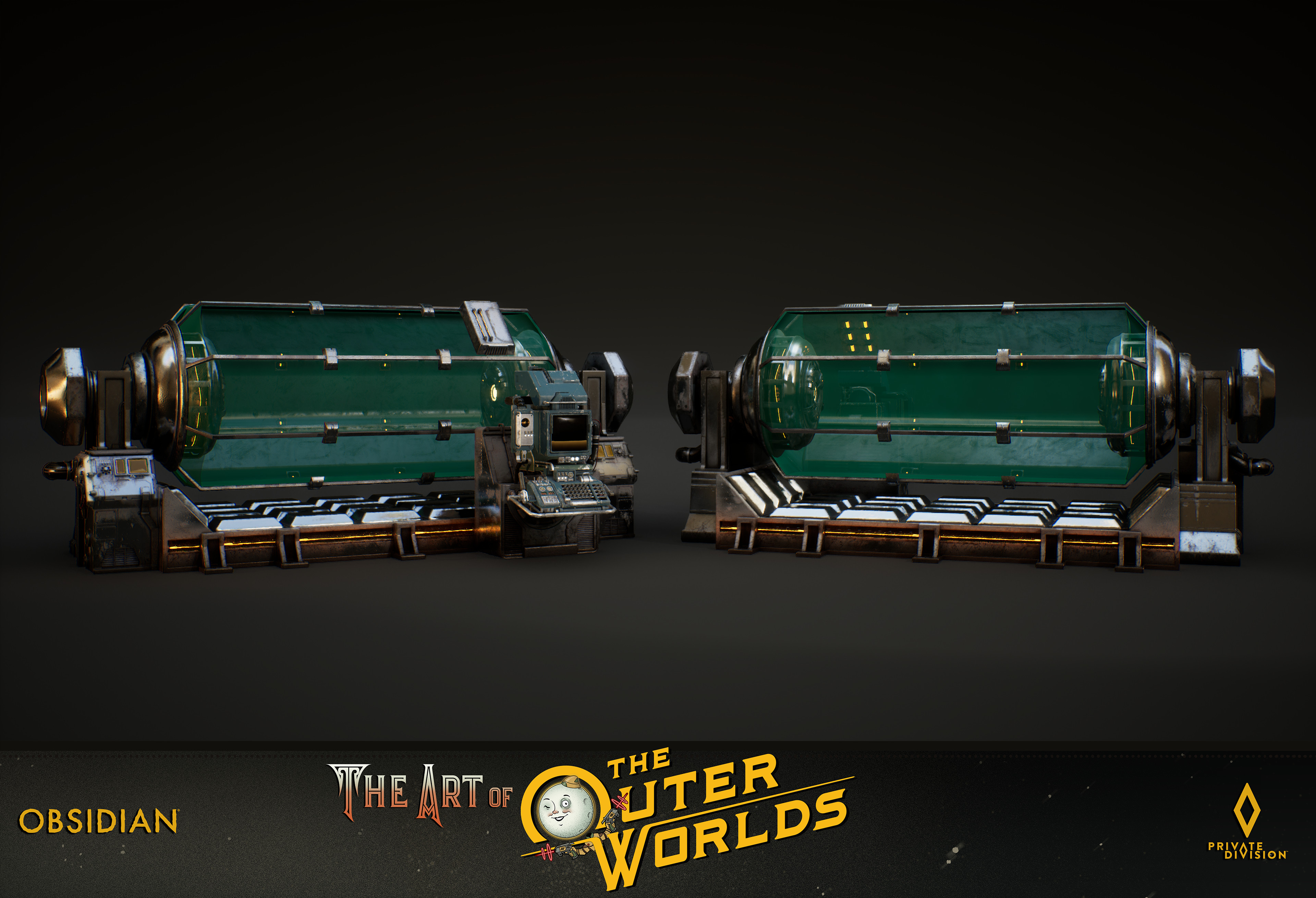 Laboratory Experiment Tank mounted on ground clamps