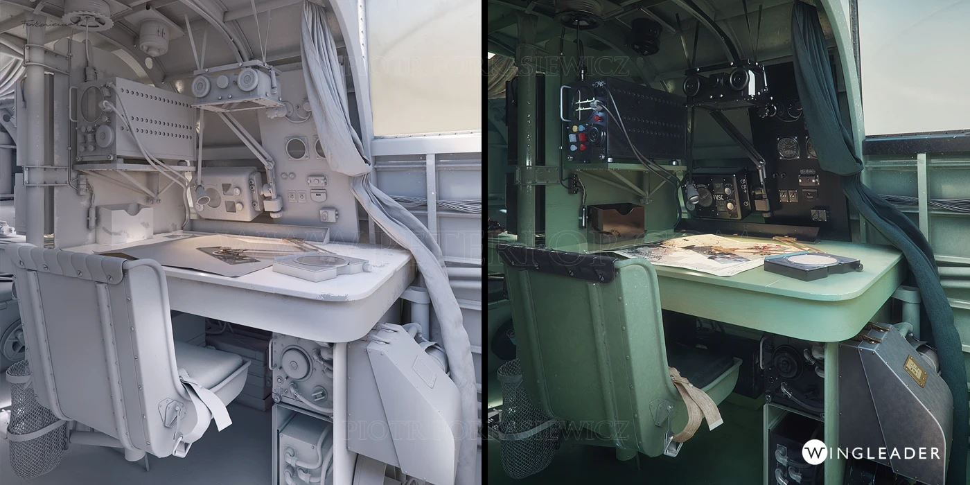 Interior view - Navigator's compartment