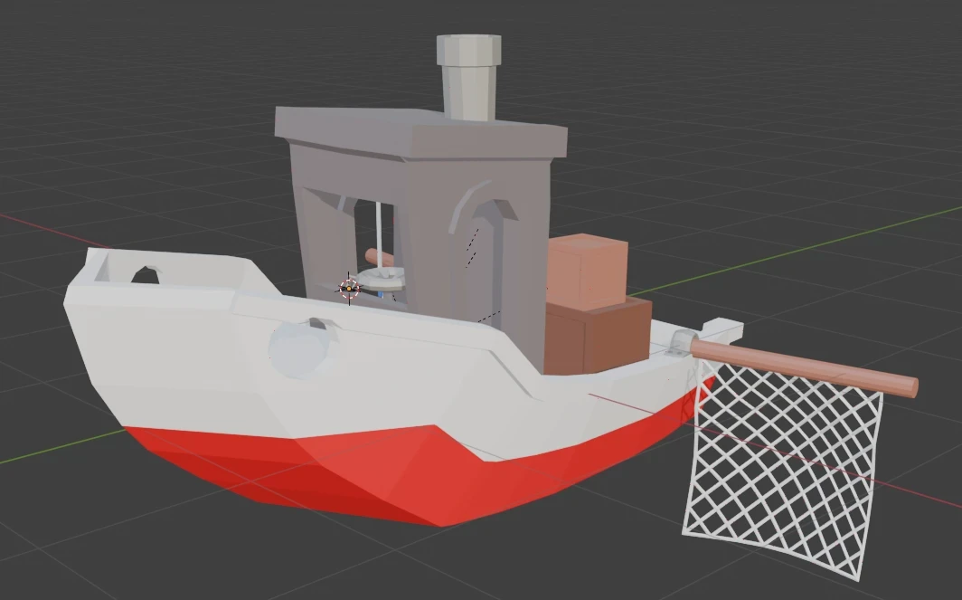 LowPoly Boat with Textures