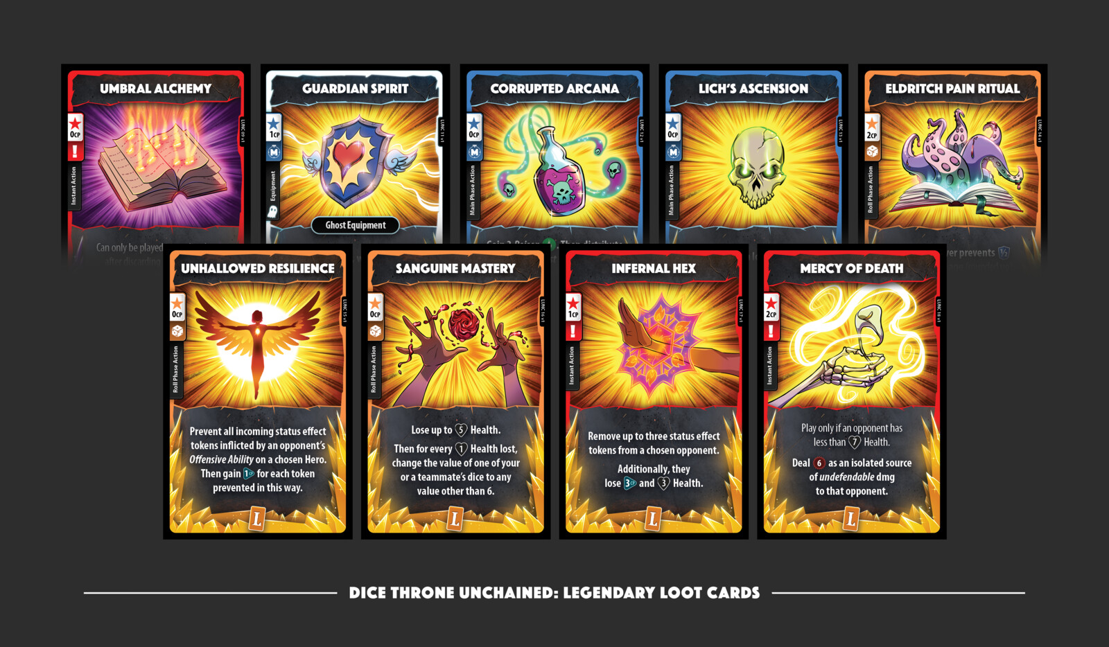 Dice Throne Unchained: Legendary Loot Cards