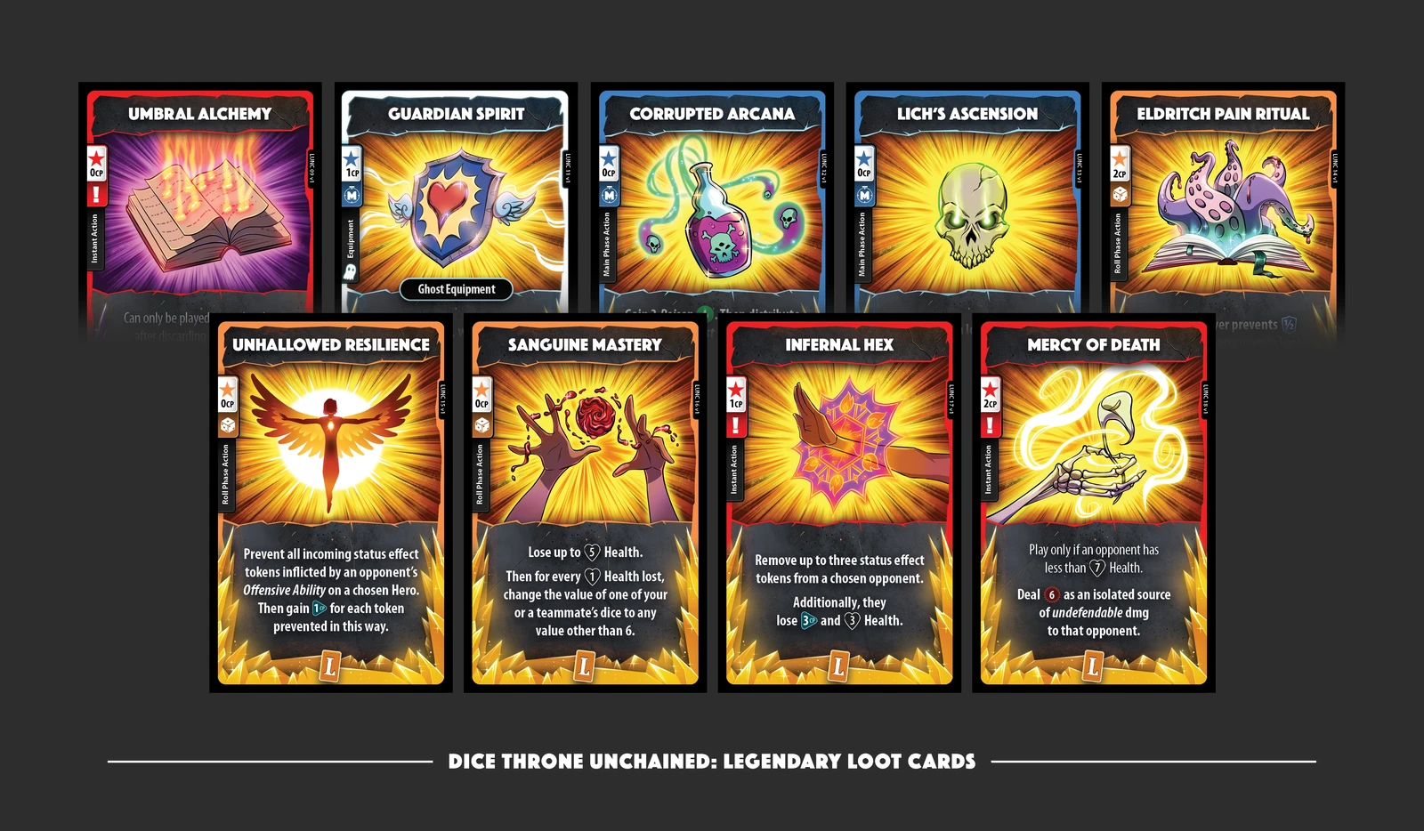 Dice Throne Unchained: Legendary Loot Cards