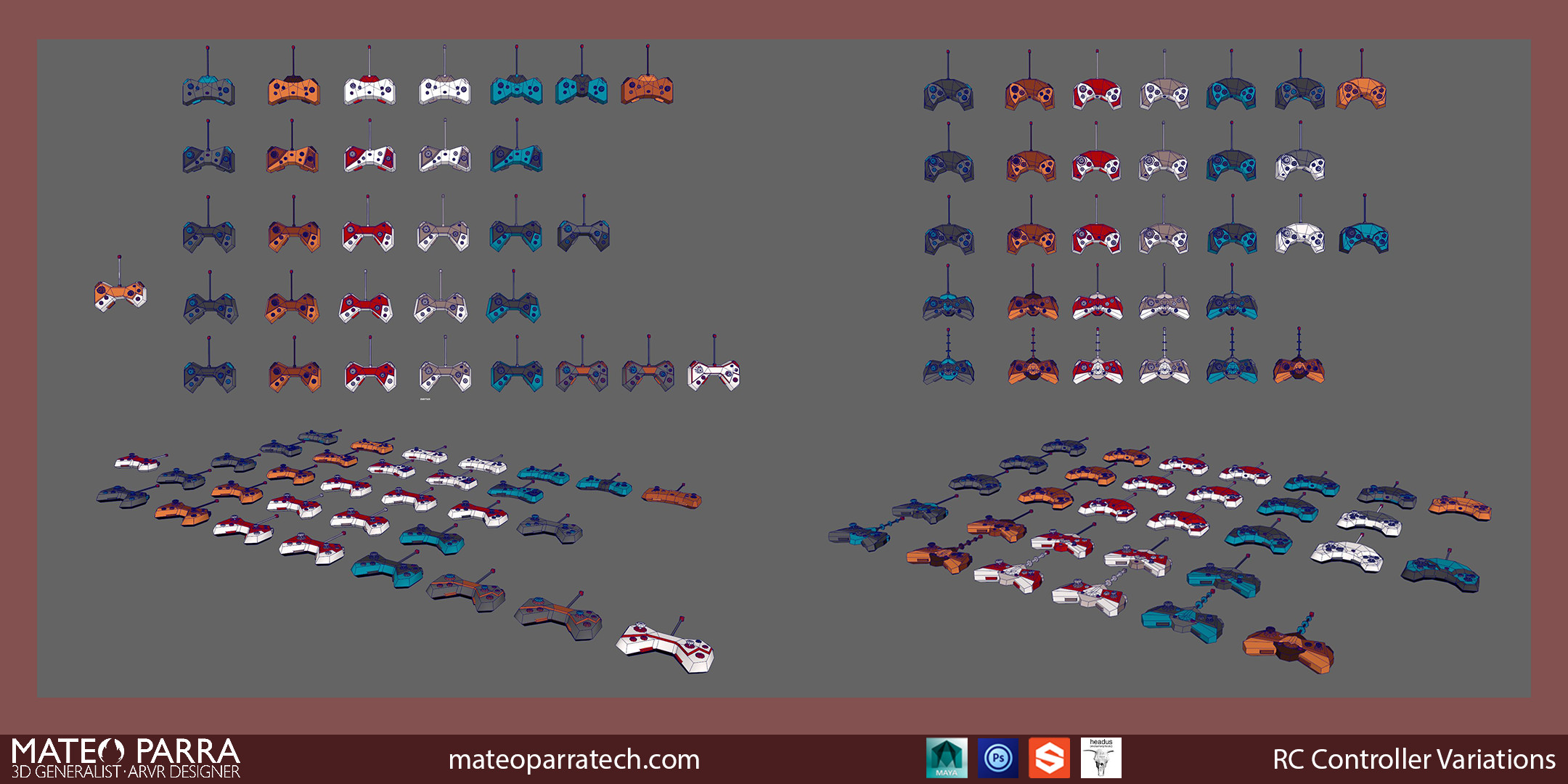 RC Controller Model Variations A