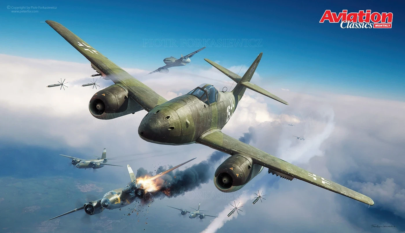 Piotr Forkasiewicz - Aviation Classics Monthly - Me262 cover