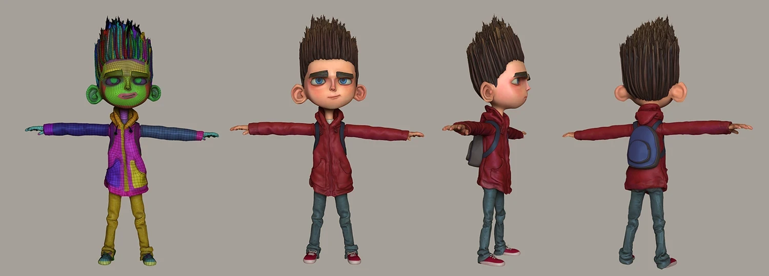 reconstructed base model based on puppet scans