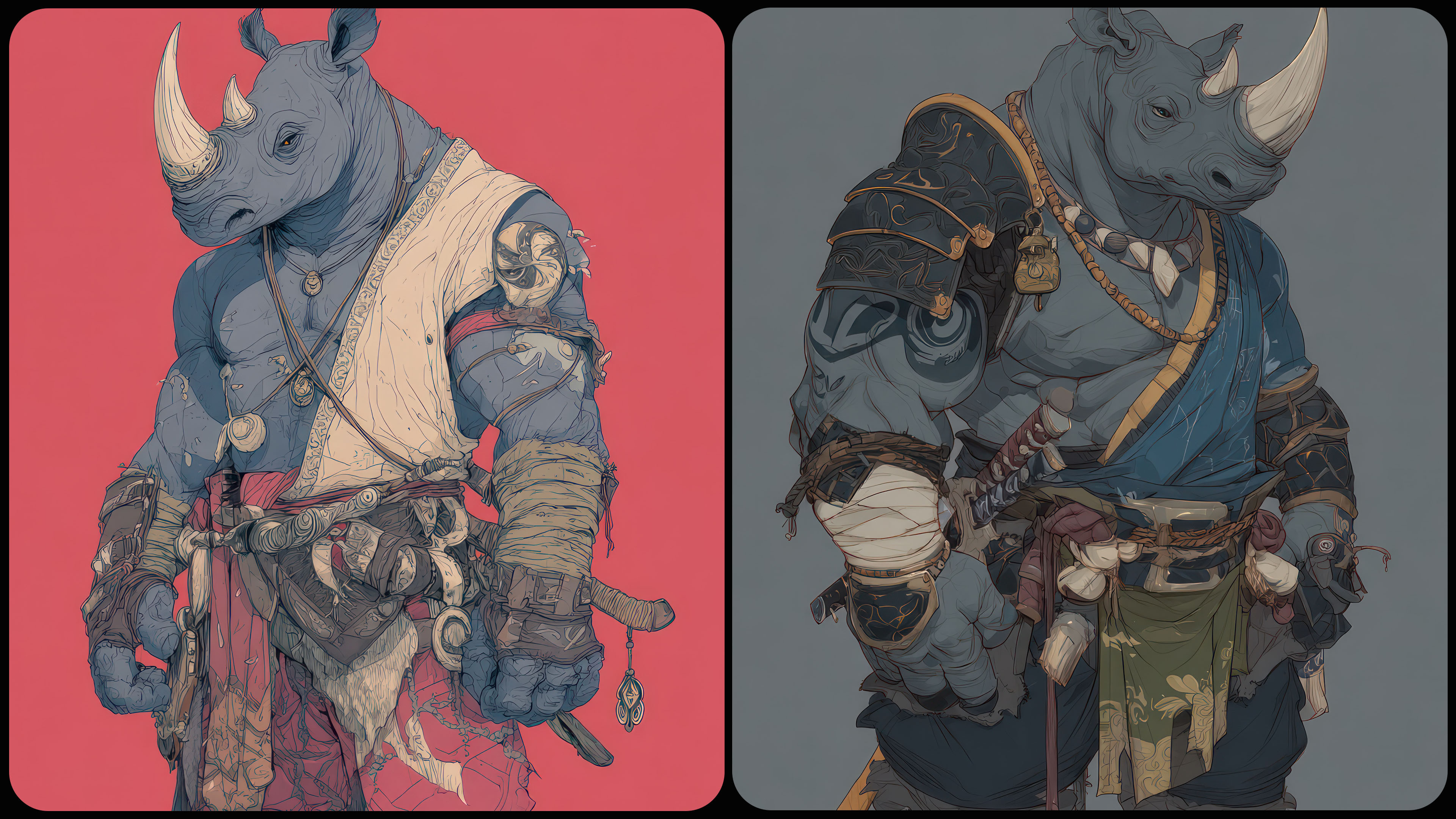 210 Rhinoceros Warrior - Cartoon Character Reference Image Pack v.370 |4K|
https://www.artstation.com/a/50968328