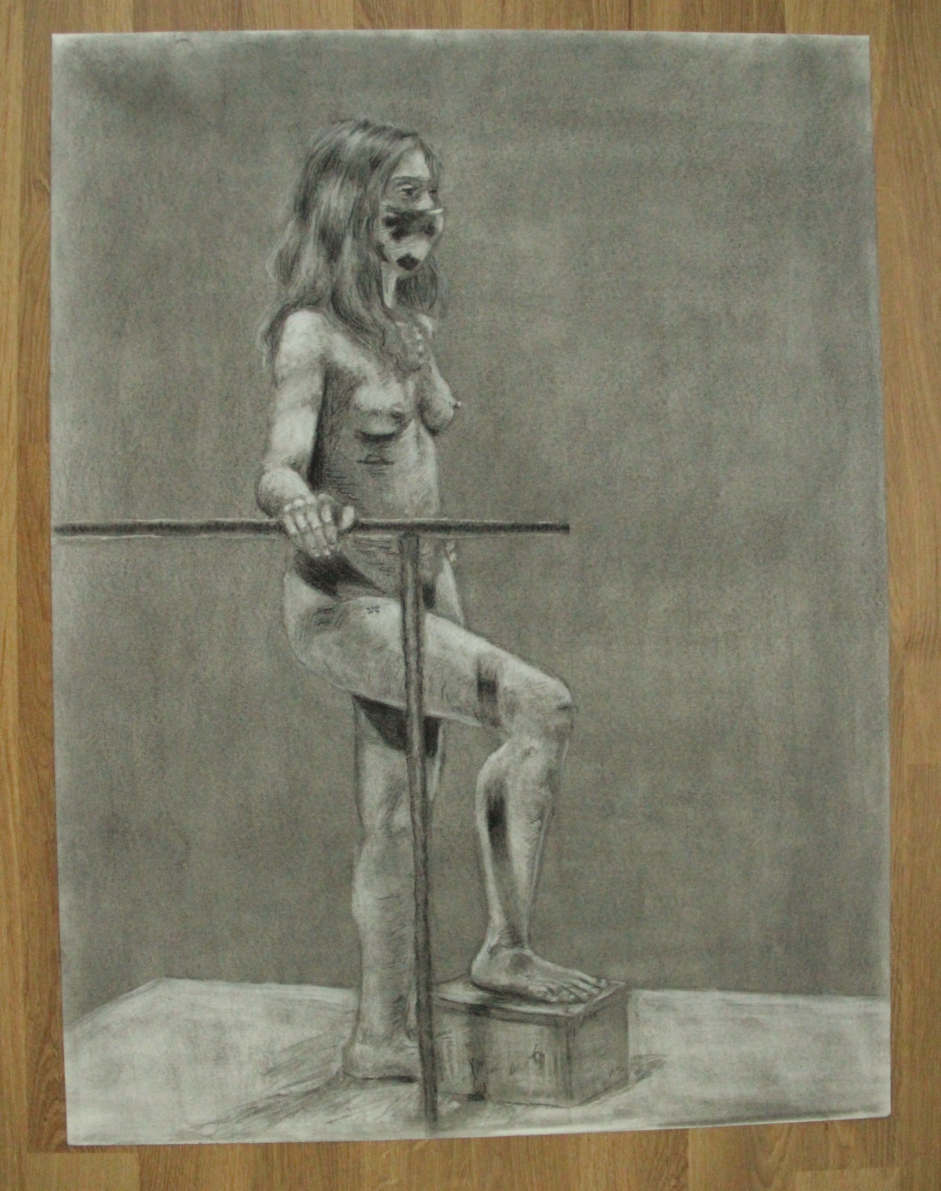 18 x 24 in, charcoal