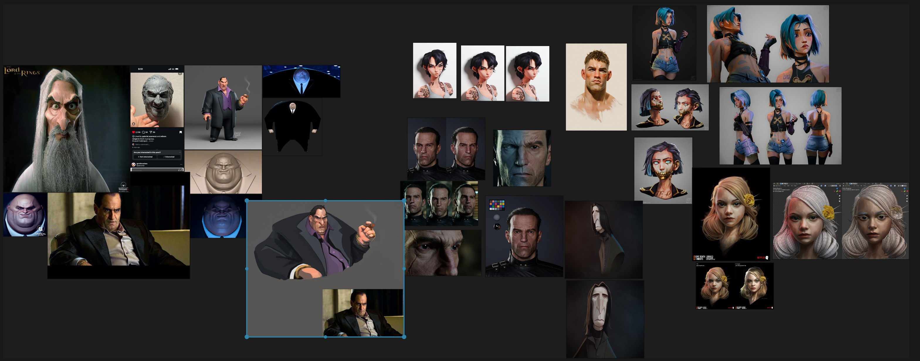 Inspiration and Ref Board (PureRef)