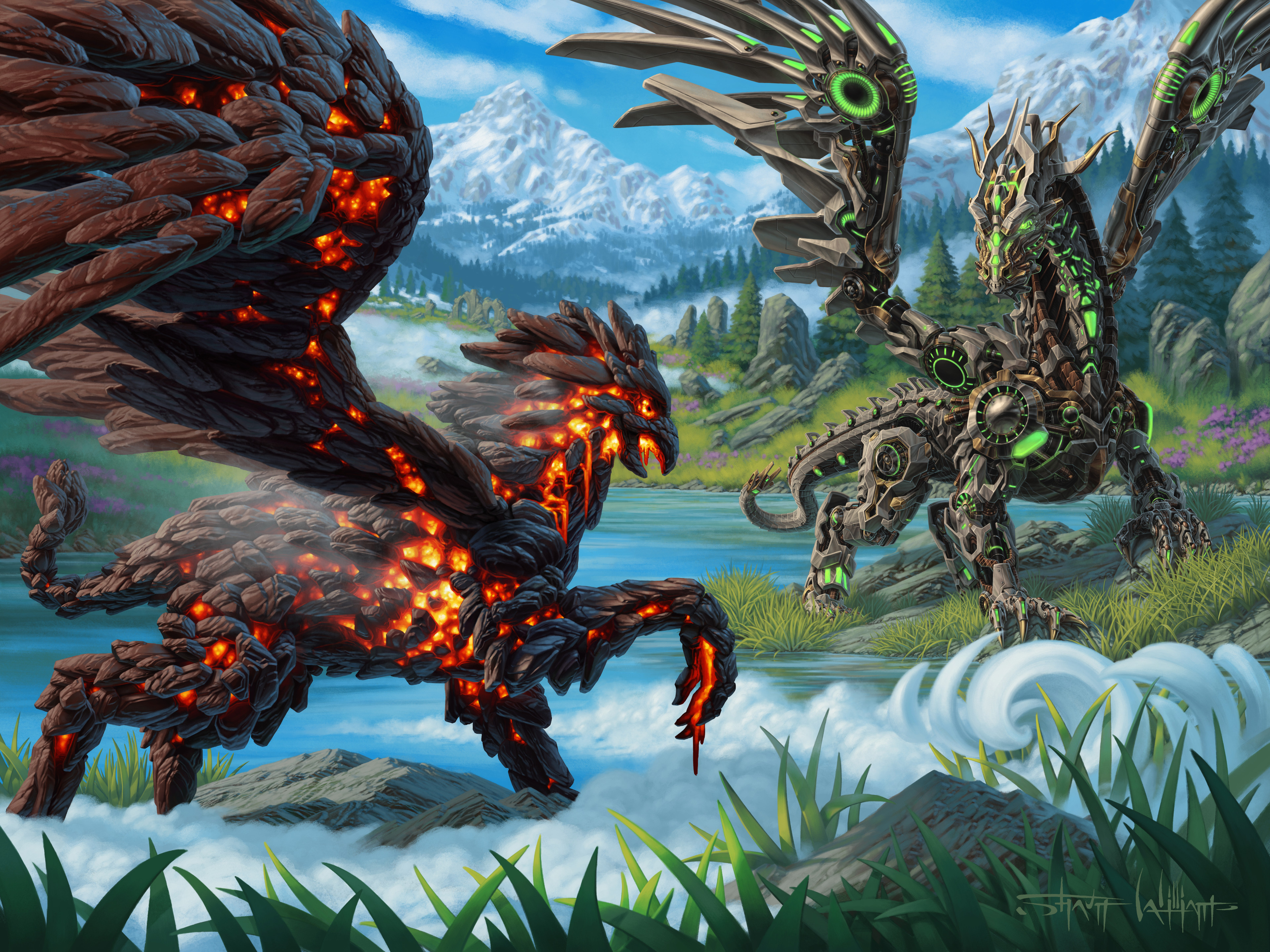 Dragon and Gryphon