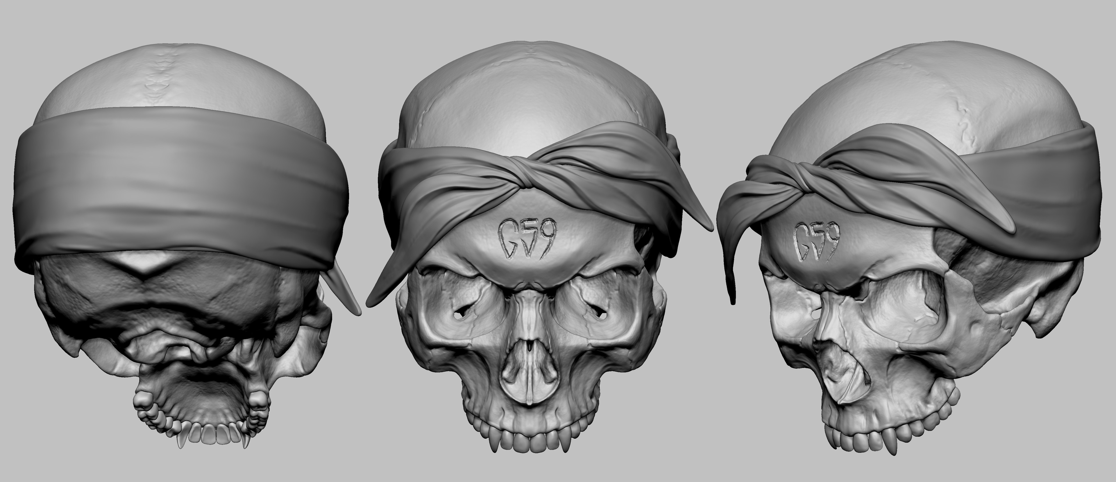 high poly sculpts in ZBrush