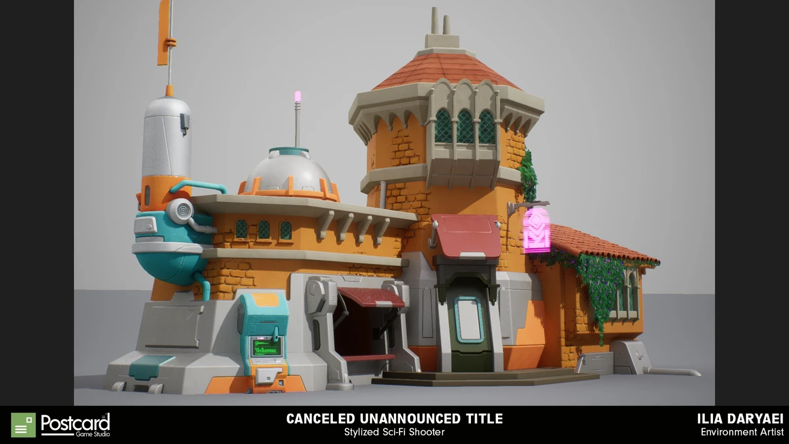 R&amp;D of how a building would like in the game. I used a combination of Vertex Painting, FWN, and decal floaters to test out various methodologies.