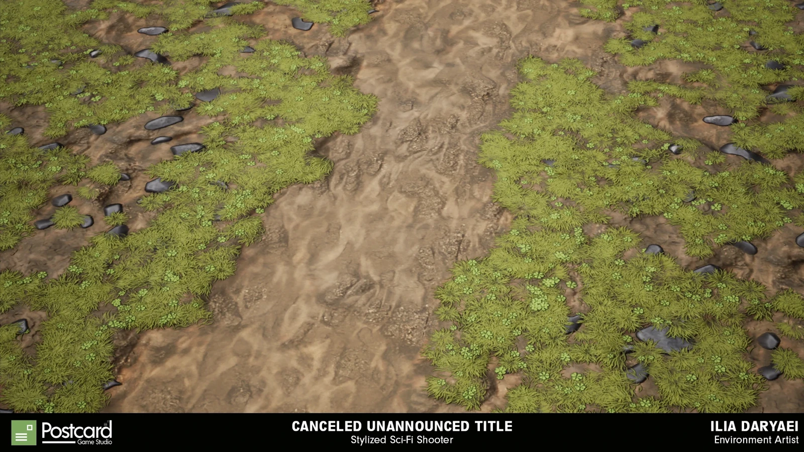 Grass and dirt road material made in Designer