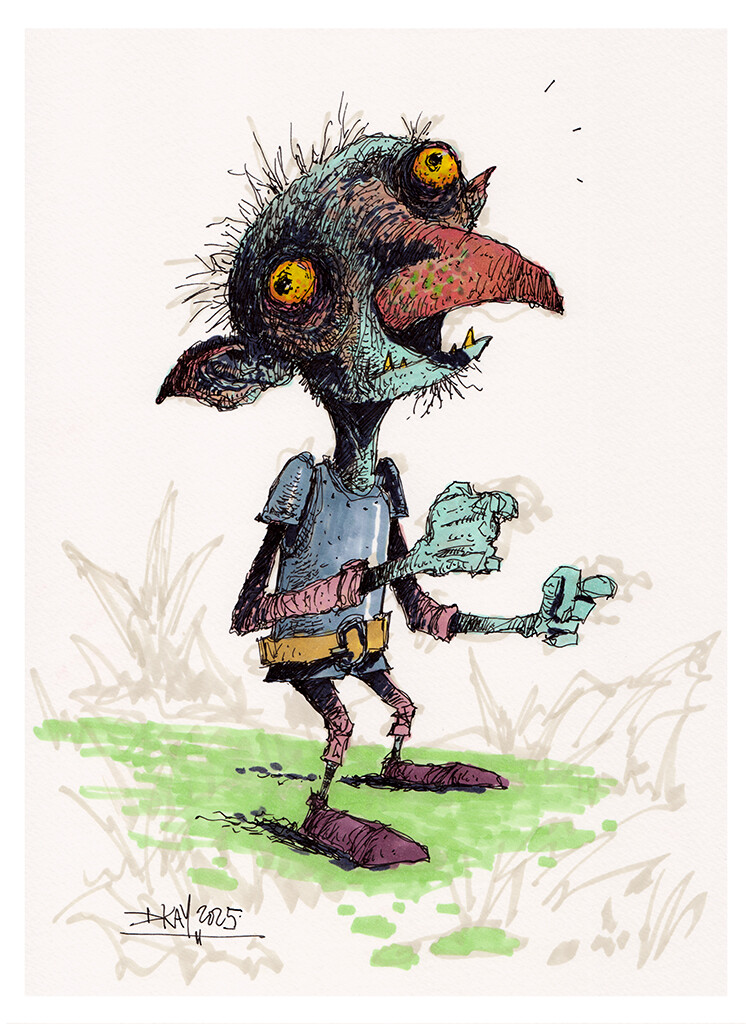 Gobbo doing nothing.