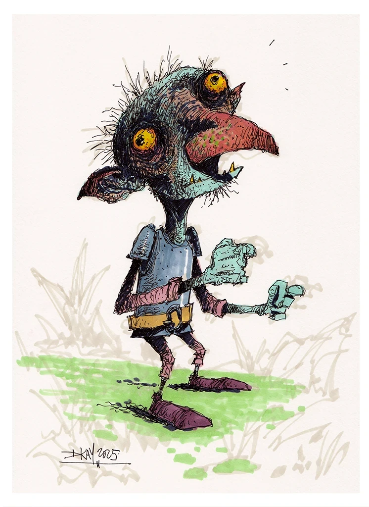 Gobbo doing nothing.