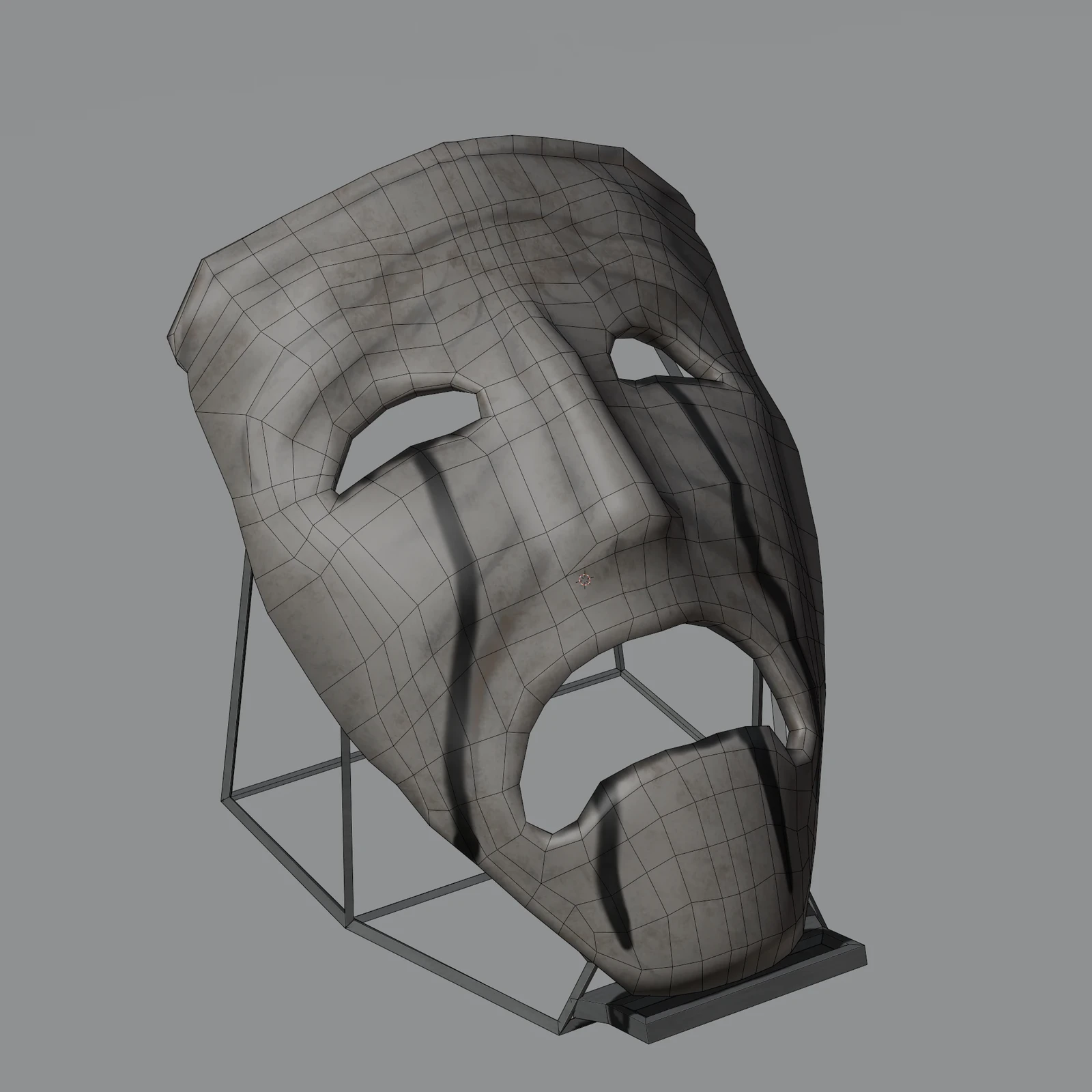 Sad Mask Wireframe