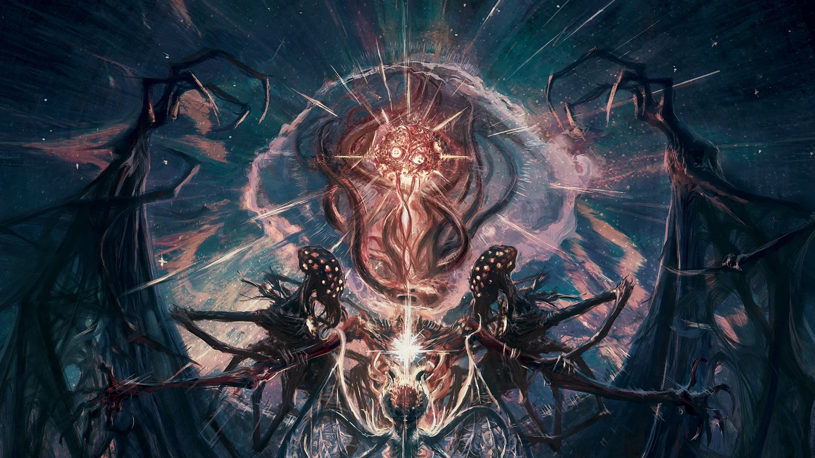 Moon Presence (Winged form with Paleblood) and the Brain of Mensis with 2 Amygdalae