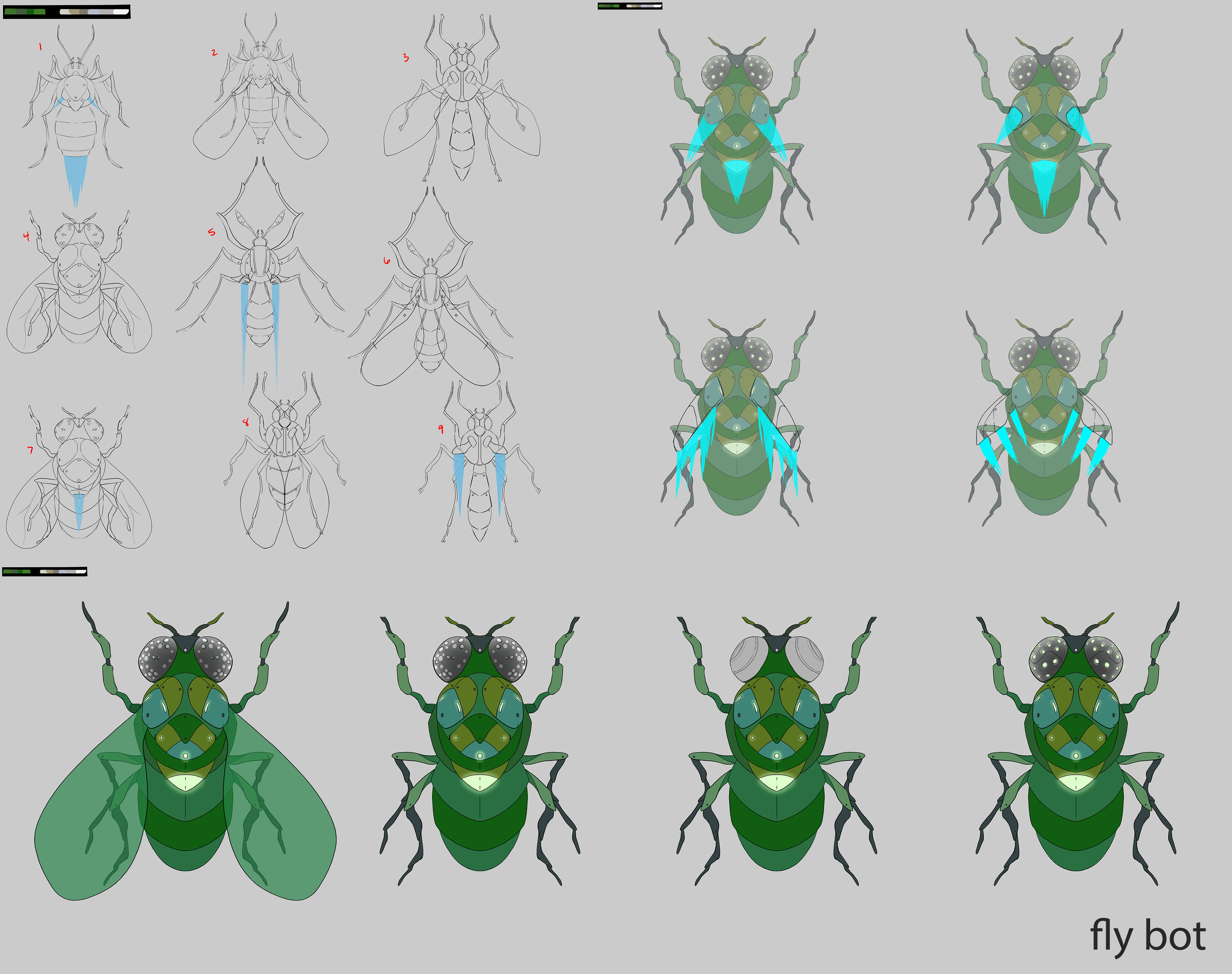 A sample of enemy designing to prep for 2D Animation.