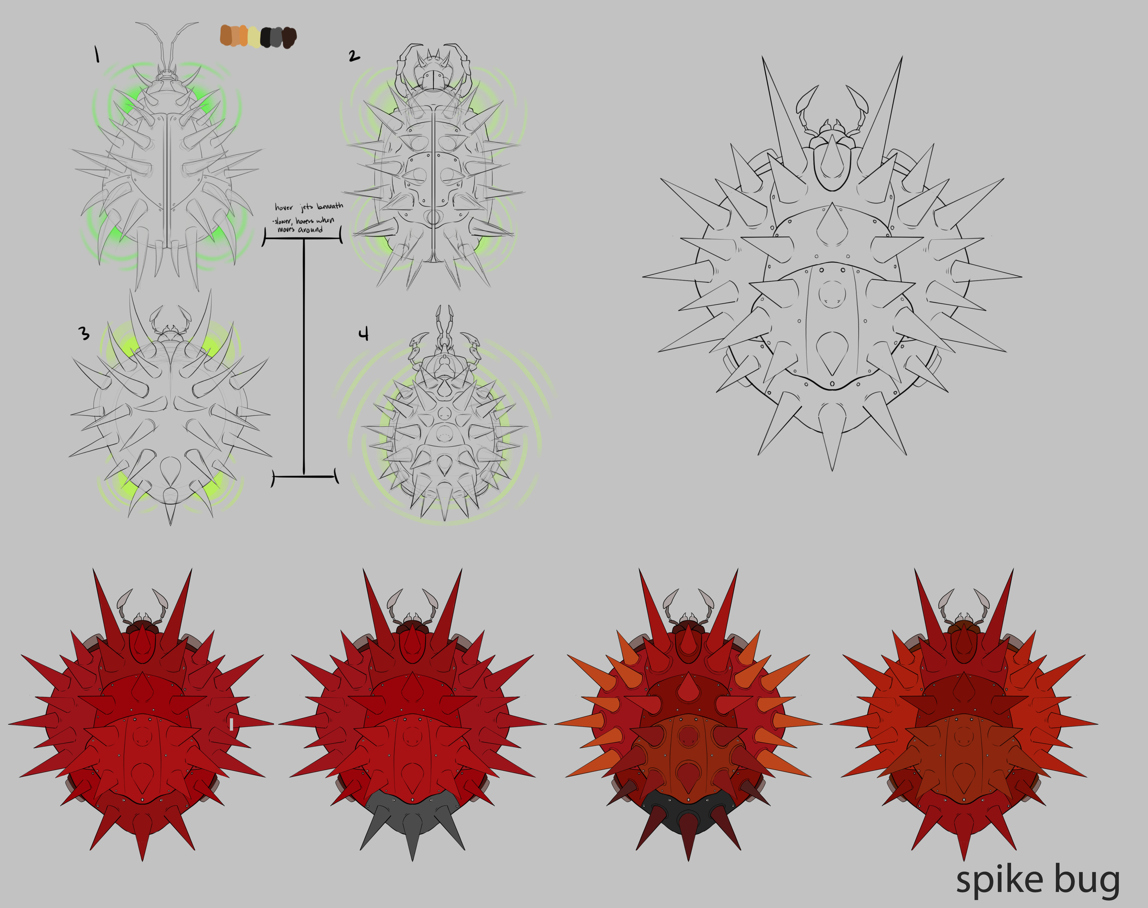 A sample of enemy designing to prep for 2D Animation.