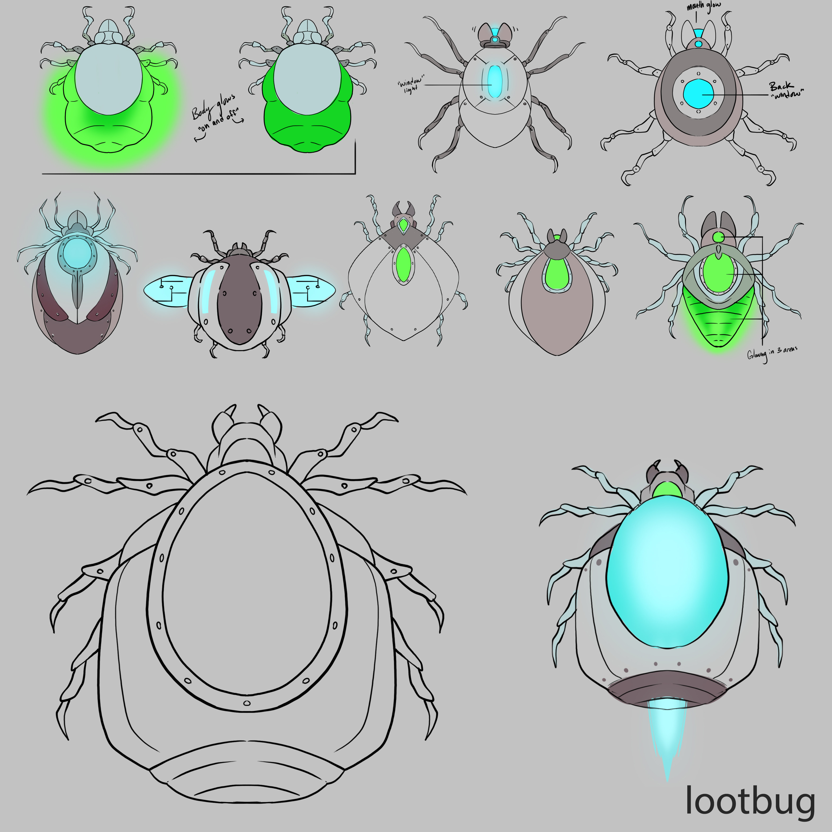 A sample of enemy designing to prep for 2D Animation.