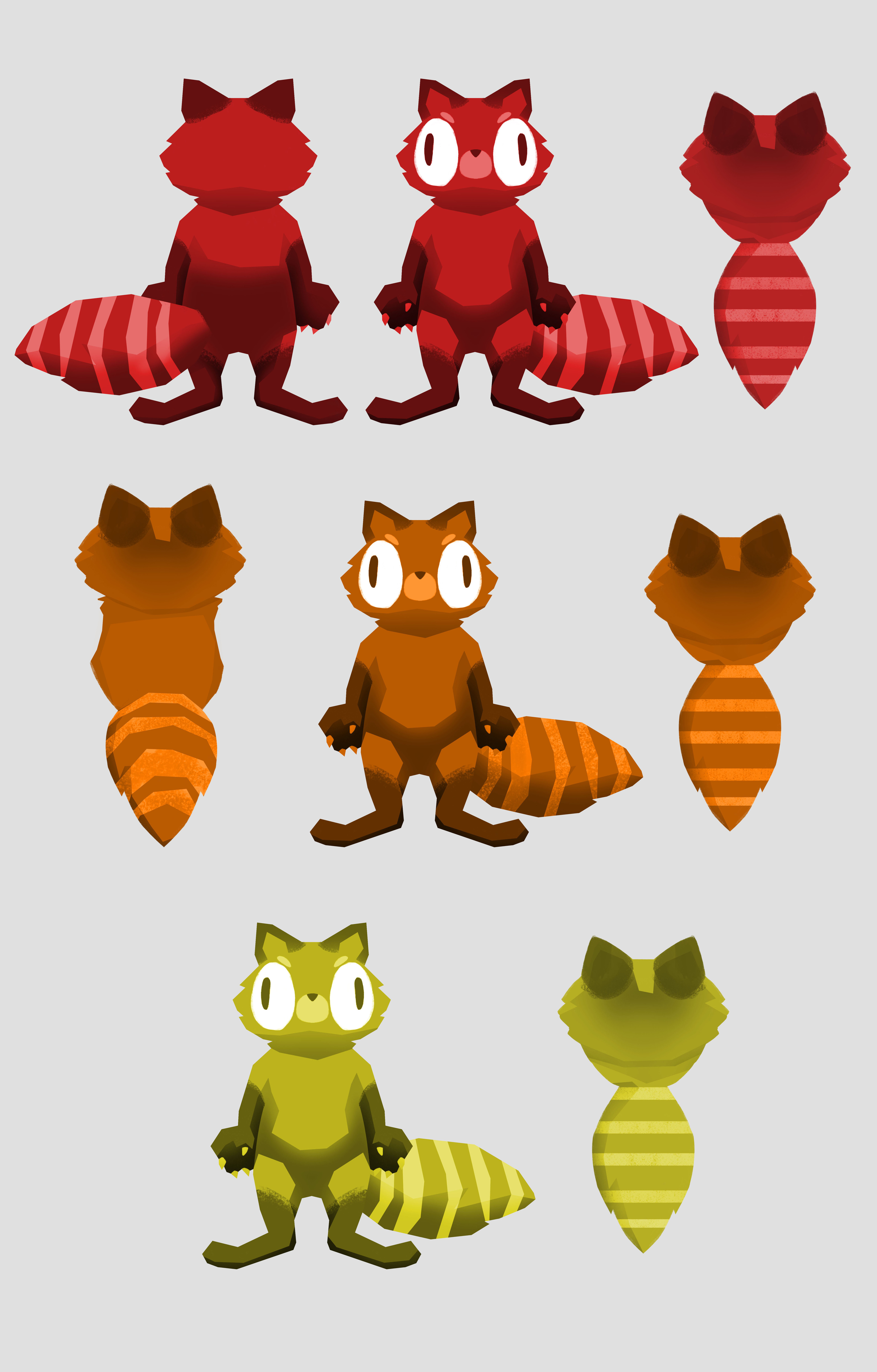 Color testing samples.