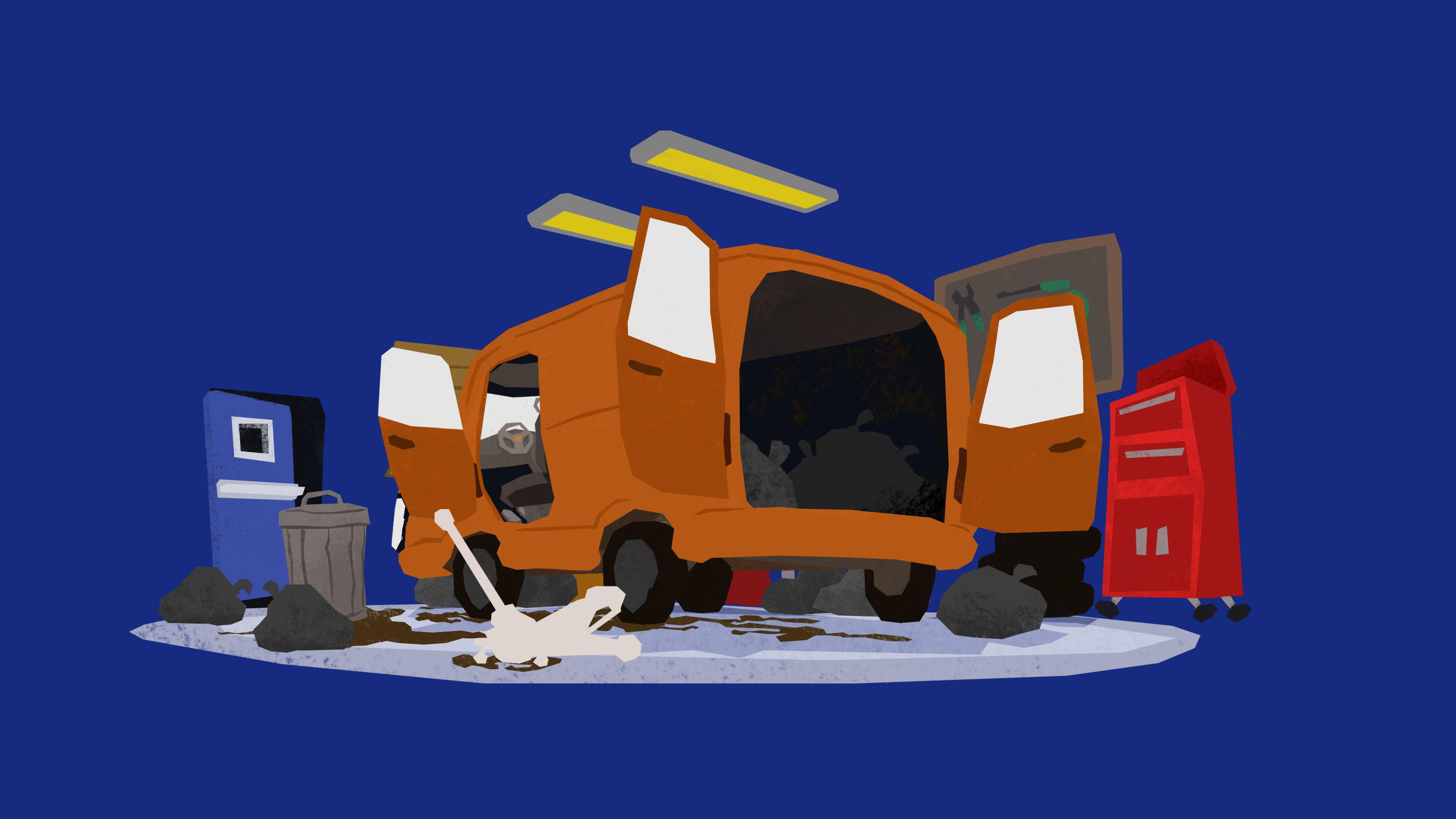 Designed to fit the background for character ability selection screen.