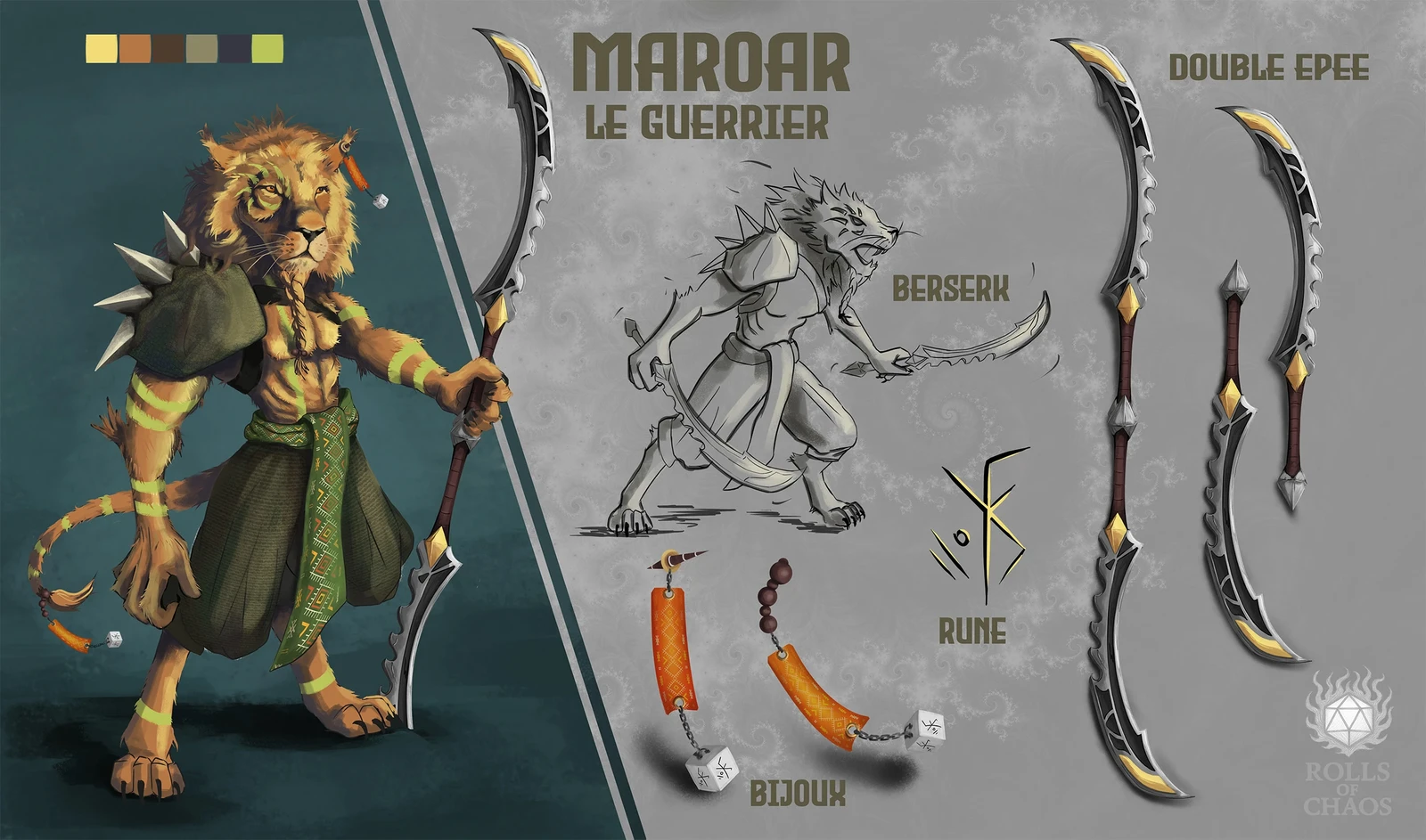 Maroar Character Design - Rolls of Chaos