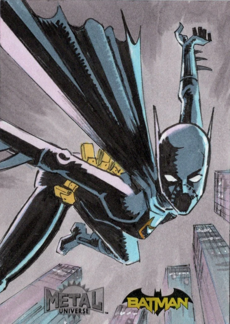 Batgirl: Cassandra Cain - Skybox Metal Universe Batman Sketch Card
